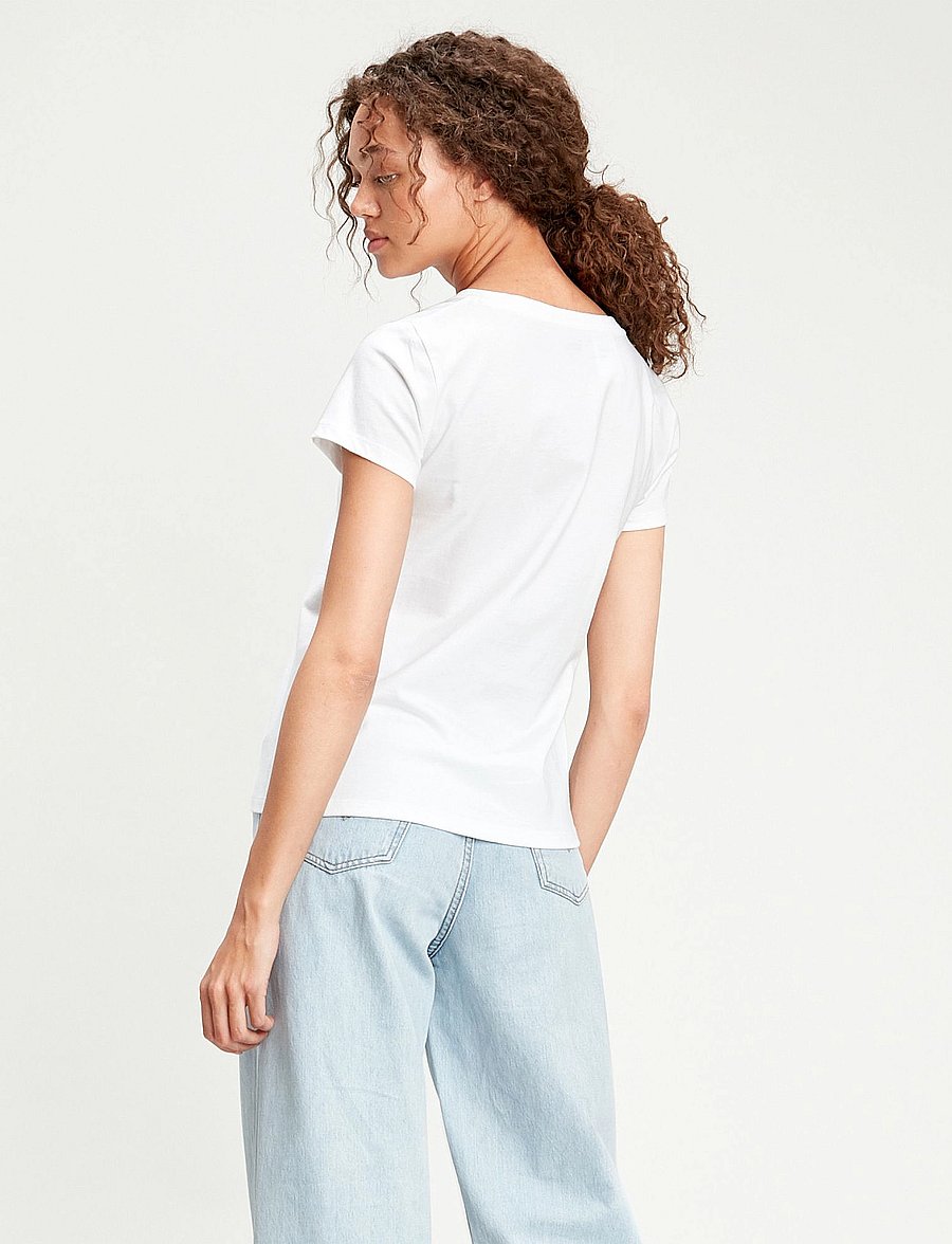 Levi's® - PERFECT VNECK WHITE + JERSEY - t-paidat - neutrals - 3