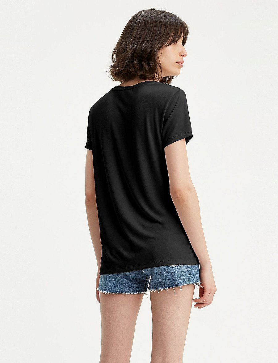 Levi's® - PERFECT VNECK CAVIAR JERSEY - t-särgid - blacks1 - 3