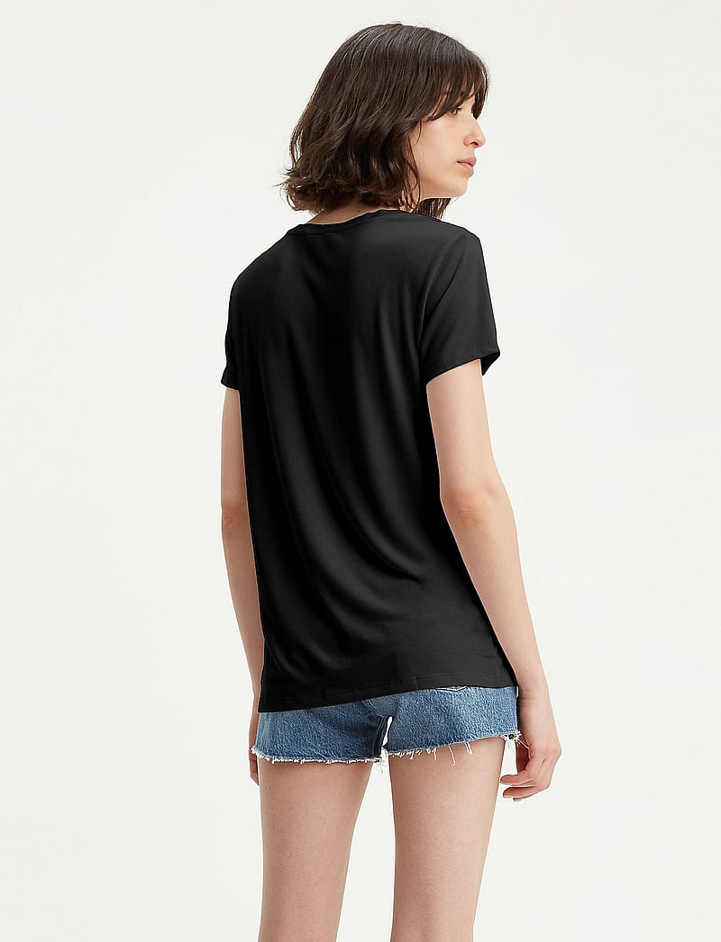 Levi's® - PERFECT VNECK CAVIAR JERSEY - t-shirts - blacks - 3