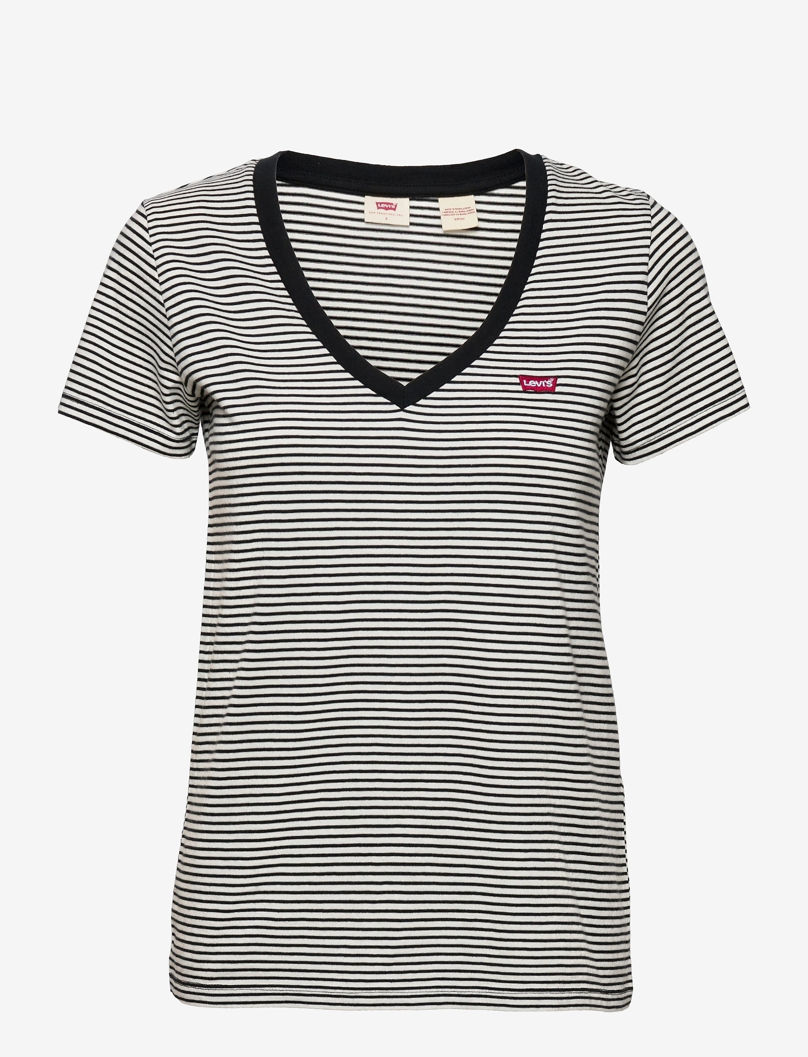 Levi's® PERFECT VNECK ANNALISE STRIPE - T-shirts & Toppe - MULTI-COLOR / black
