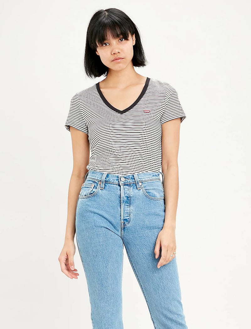 Levi's® - PERFECT VNECK ANNALISE STRIPE - t-shirts - multi-color - 0