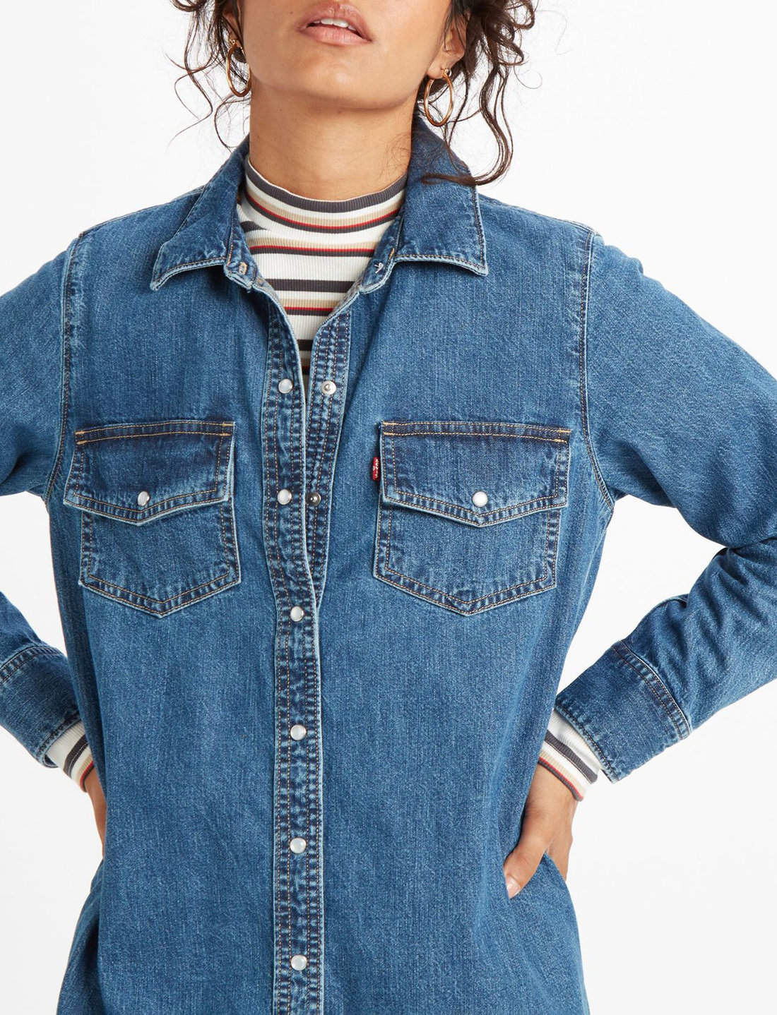 Levis denim shirt deals dress