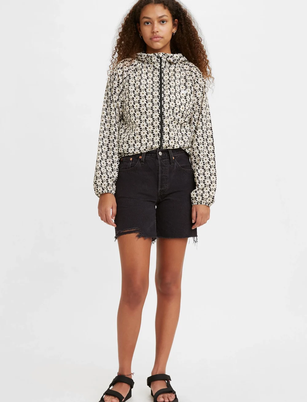 Levi's® - 501 MID THIGH SHORT LUNAR BLAC - jorts - blacks - 0