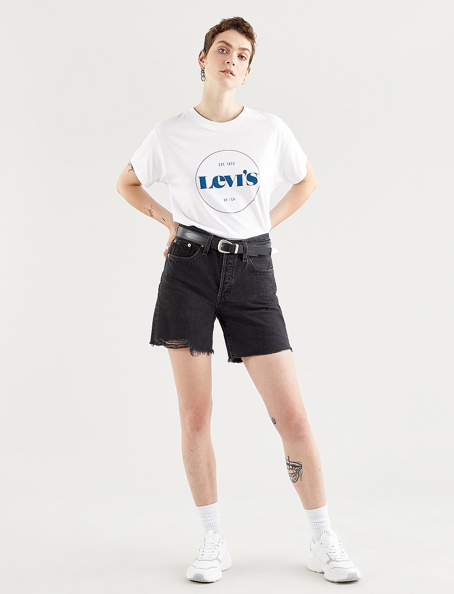 Levi's® - 501 MID THIGH SHORT LUNAR BLAC - jeansshorts - blacks - 5
