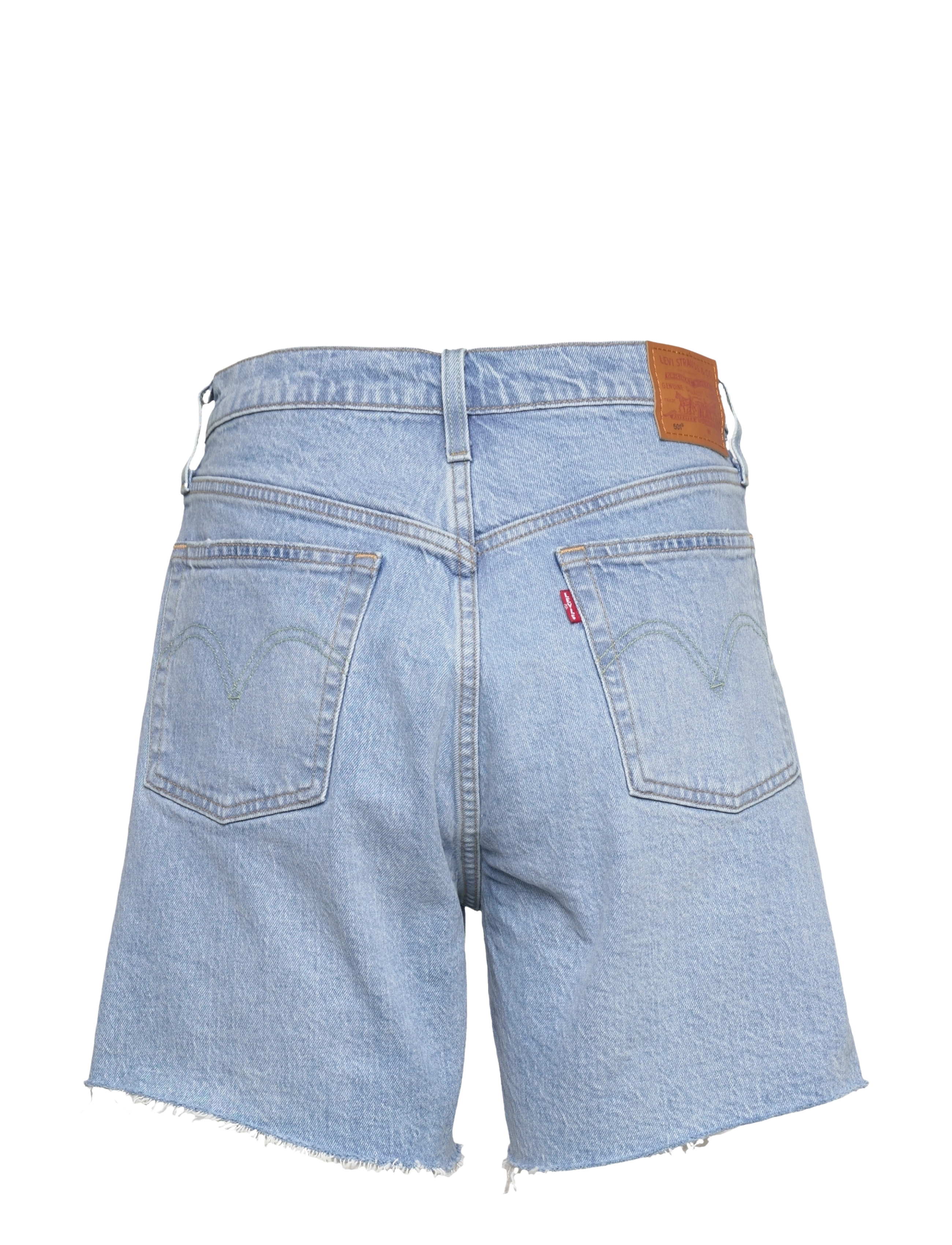 LEVI´S Women - 501 MID THIGH SHORT SAMBA TANG - light indigo - worn in - 1
