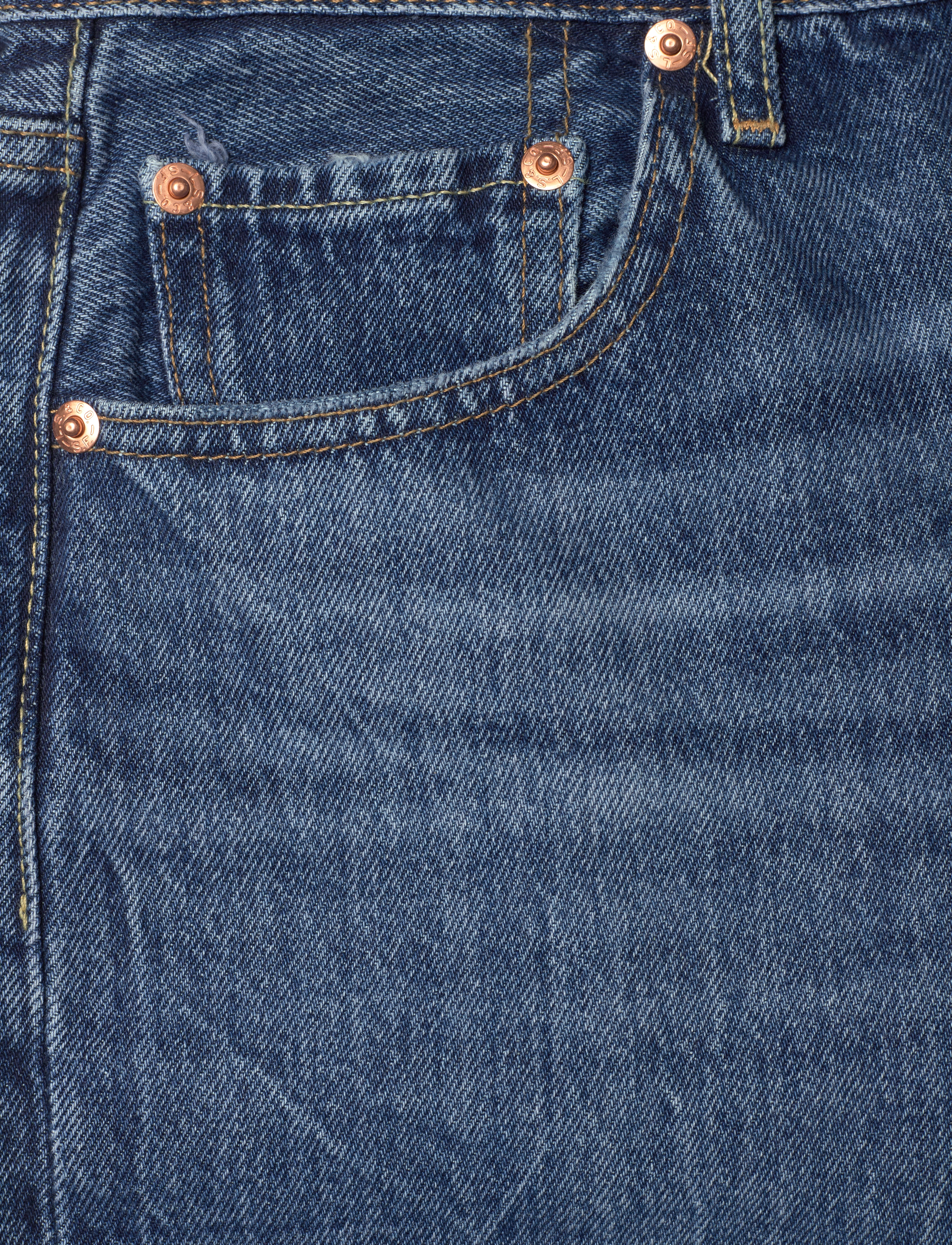 Levi's® - 501 MID THIGH SHORT BLUE BEAUT - jorts - med indigo - worn in - 4