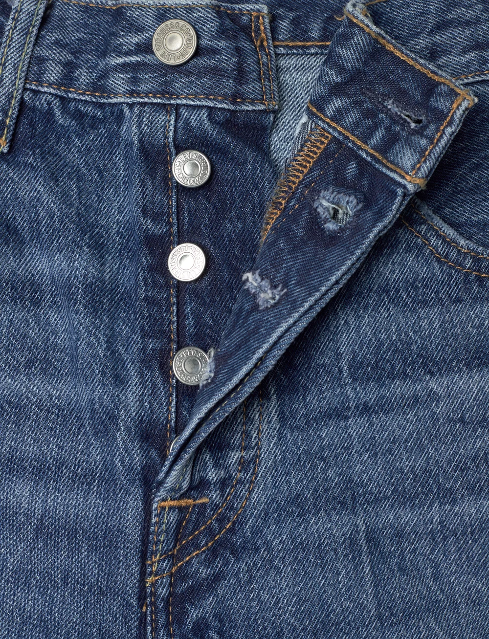 Levi's® - 501 MID THIGH SHORT BLUE BEAUT - lühikesed teksapüksid - med indigo - worn in - 5