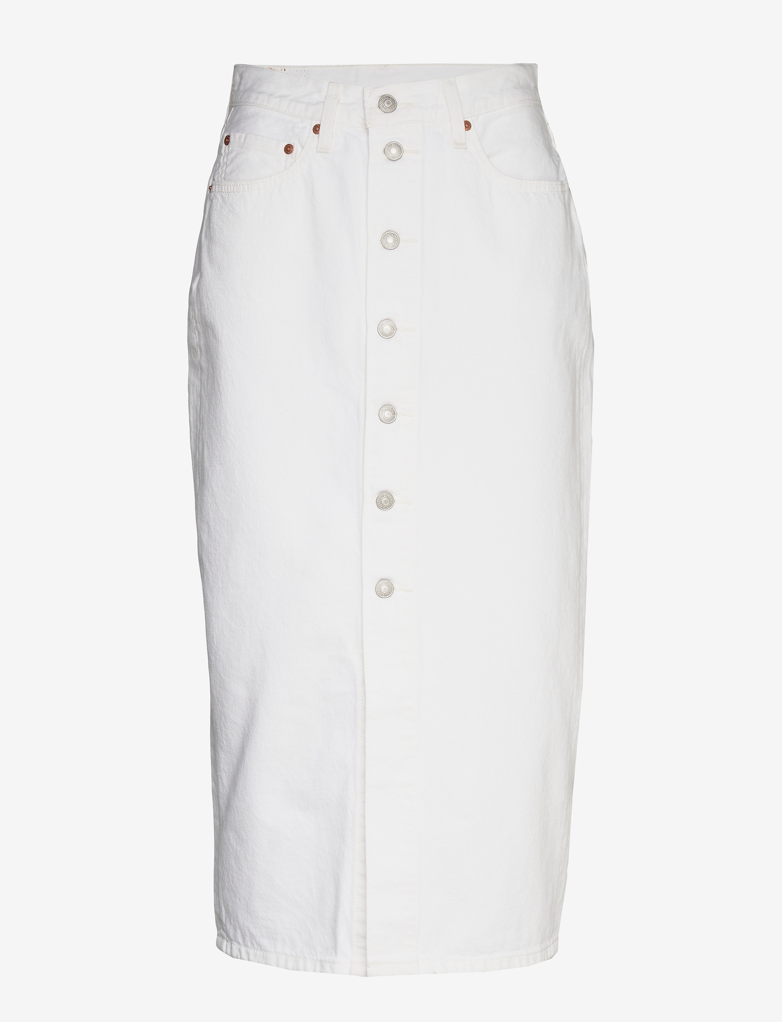 LEVI´S Women - BUTTON FRONT MIDI SKIRT WHITE - neutrals - 0