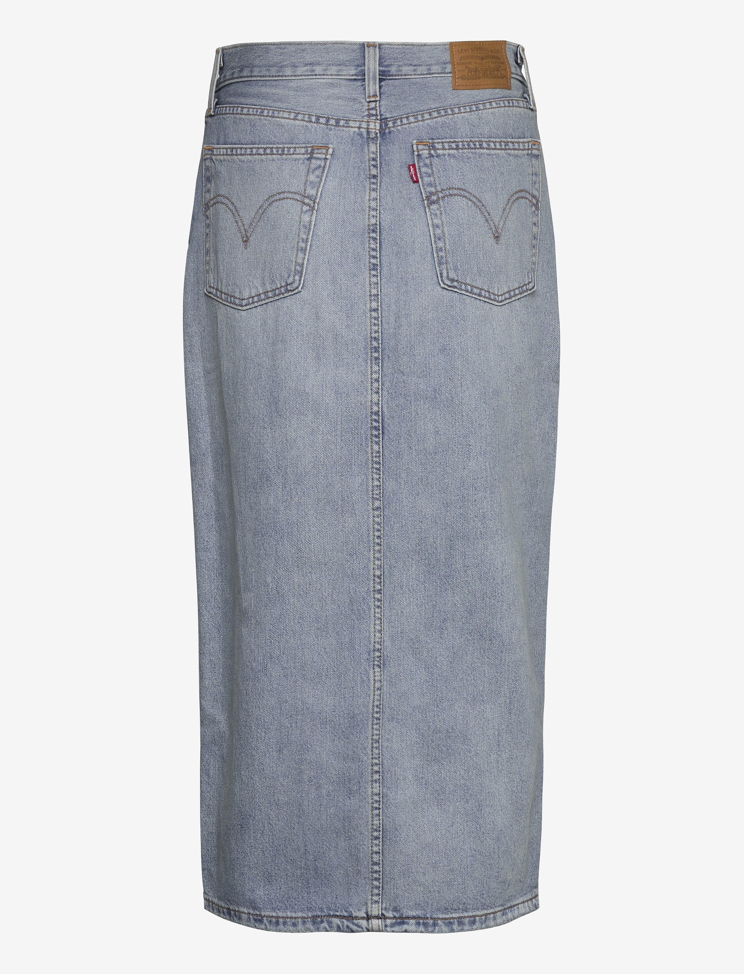 LEVI´S Women - BUTTON FRONT MIDI SKIRT BLUE C - med indigo - worn in - 1