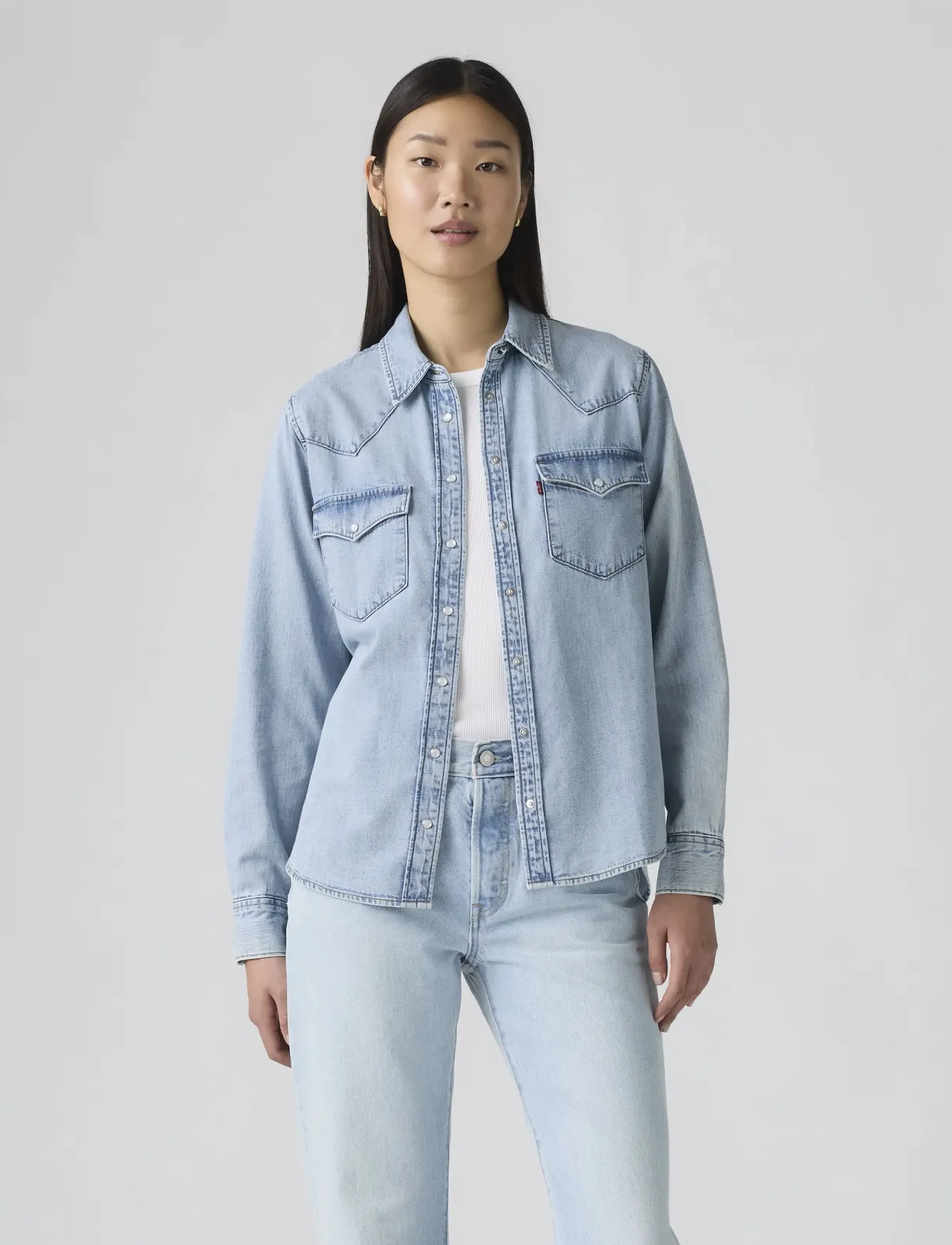 Levi's® THE ULTIMATE   WESTERN - Blouses & Overhemden - BIG DISCUSSION / blue