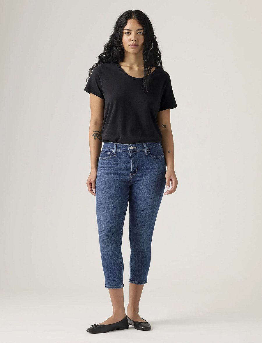 Levi's® - 311 SHAPING SKN CAPRI 22 LAPIS - caprit - med indigo - worn in - 0