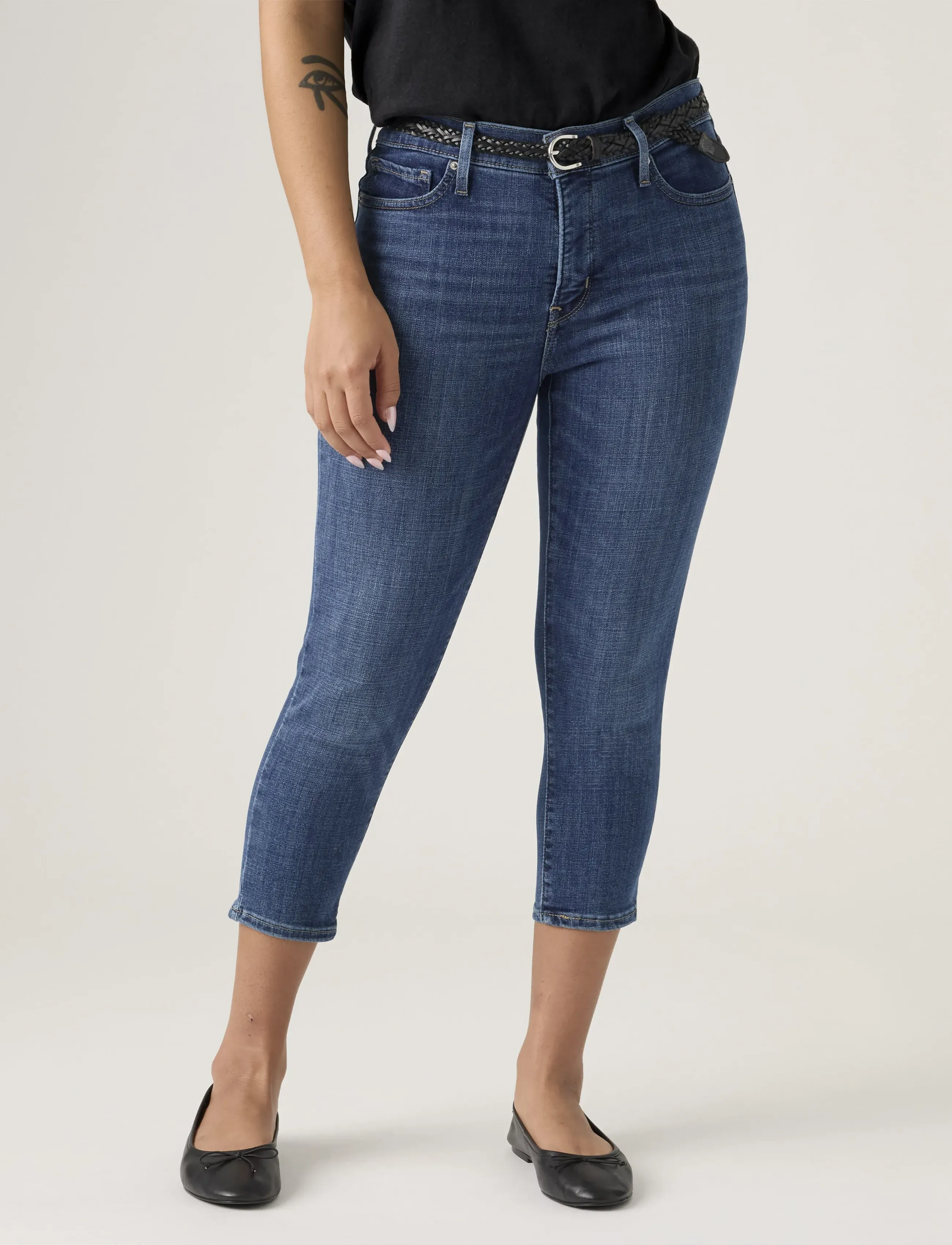 Levi's® - 311 SHAPING SKN CAPRI 22 LAPIS - capri pants - med indigo - worn in - 5