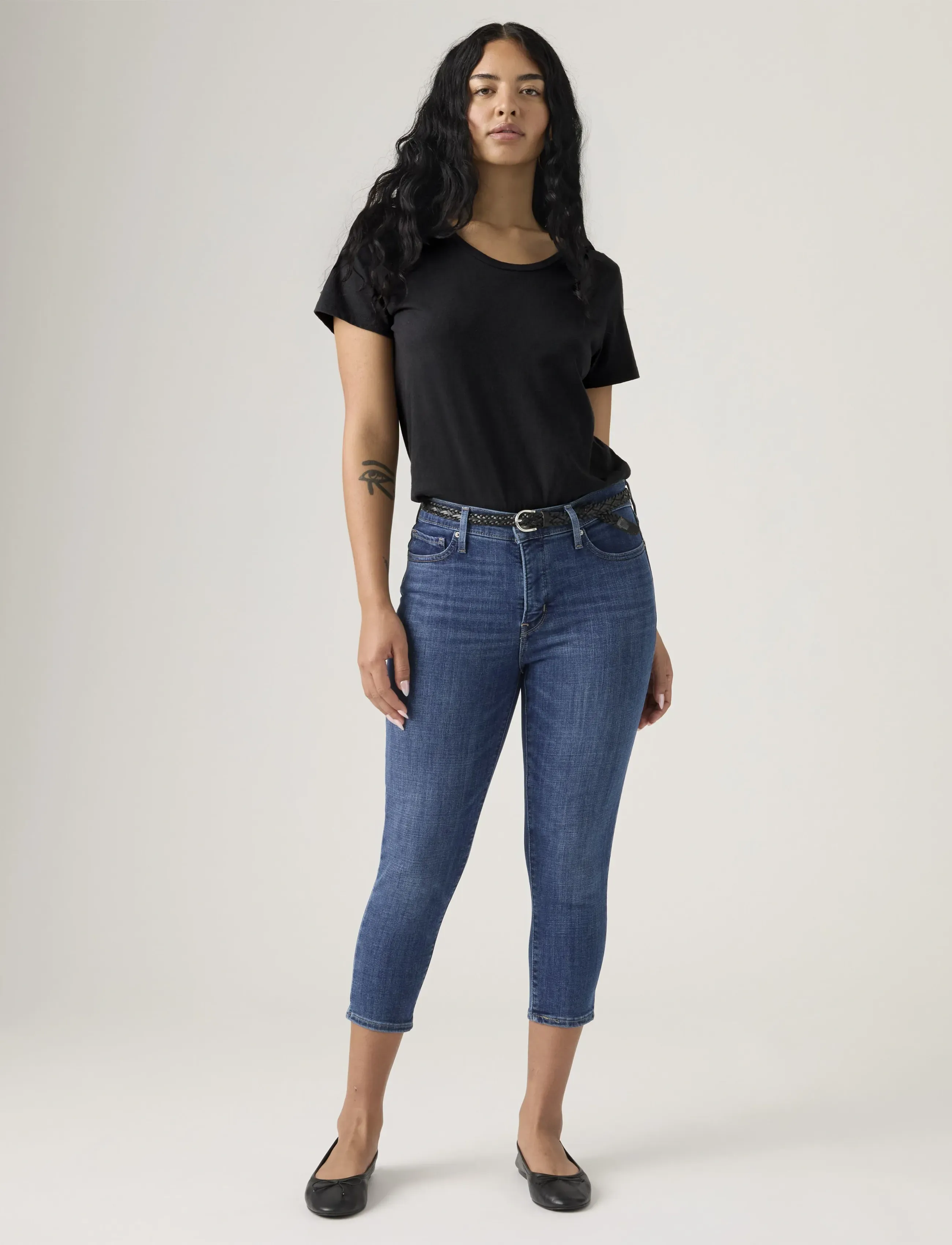 LEVIS ® 311 Shaping Skn Capri 22 Lapis jeans dam – bild 5