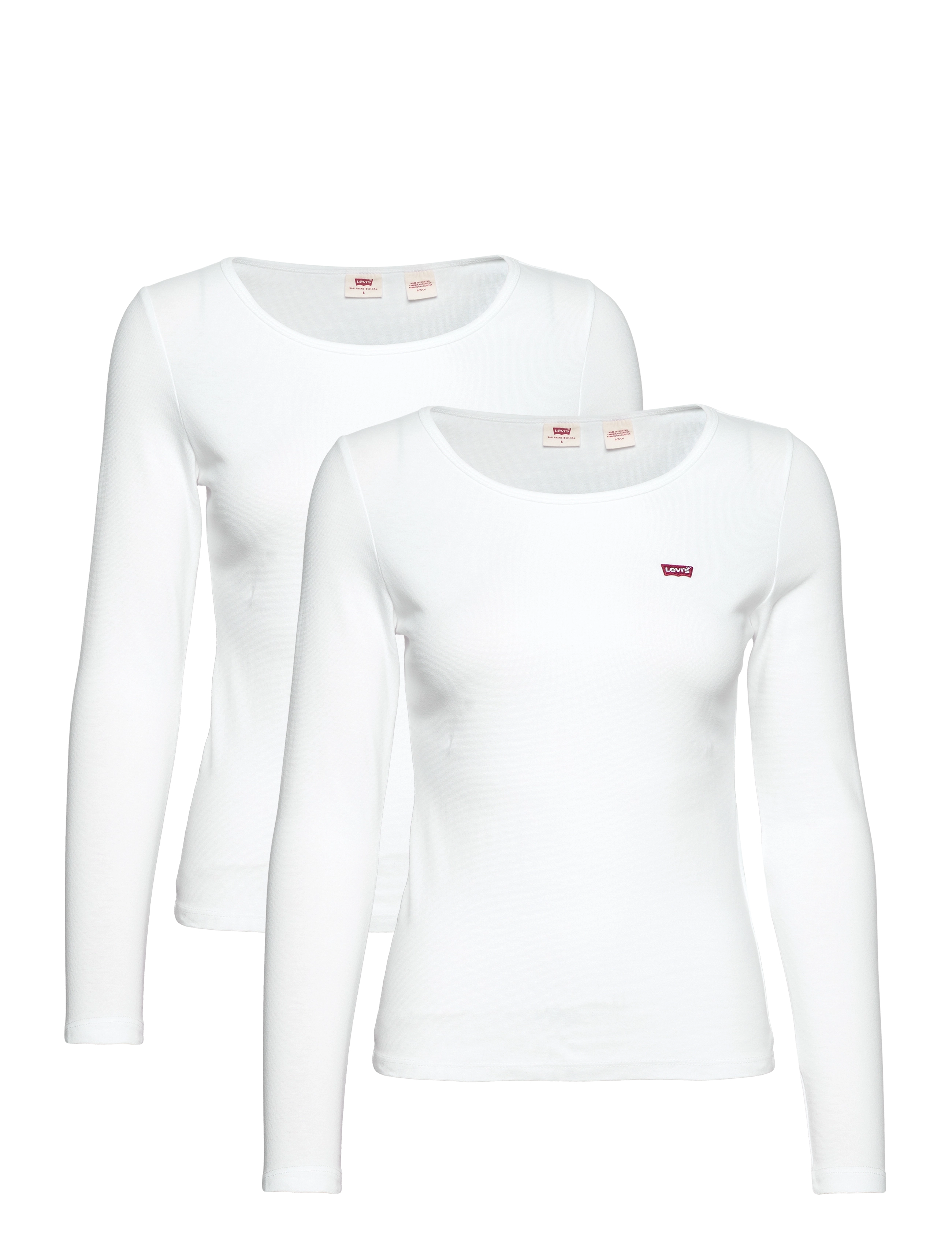 LEVI'S Ls 2 Pack Tee A0787 Ls 2 Pack Weiß - XS - Damen