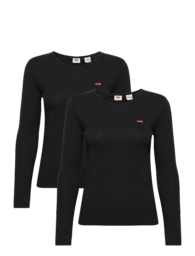 Levi's® - LS 2 PACK TEE A0787 LS TWO PAC - langermede topper - blacks - 1