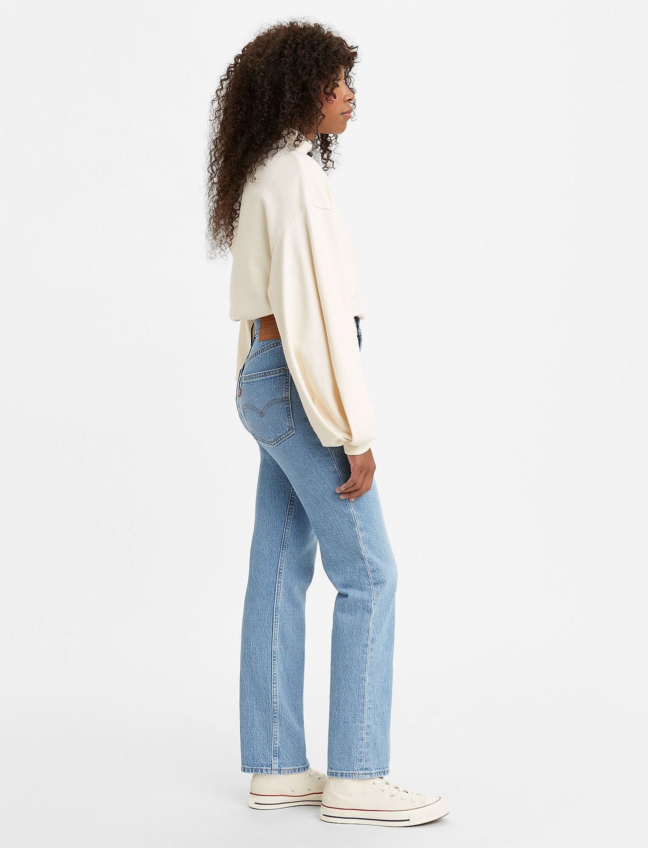 Levi's® - 70S HIGH SLIM STRAIGHT MARIN P - light indigo - worn in - 4