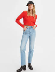 LEVI´S Women - 70S HIGH SLIM STRAIGHT Z0639 M - raka jeans - med indigo - worn in - 2