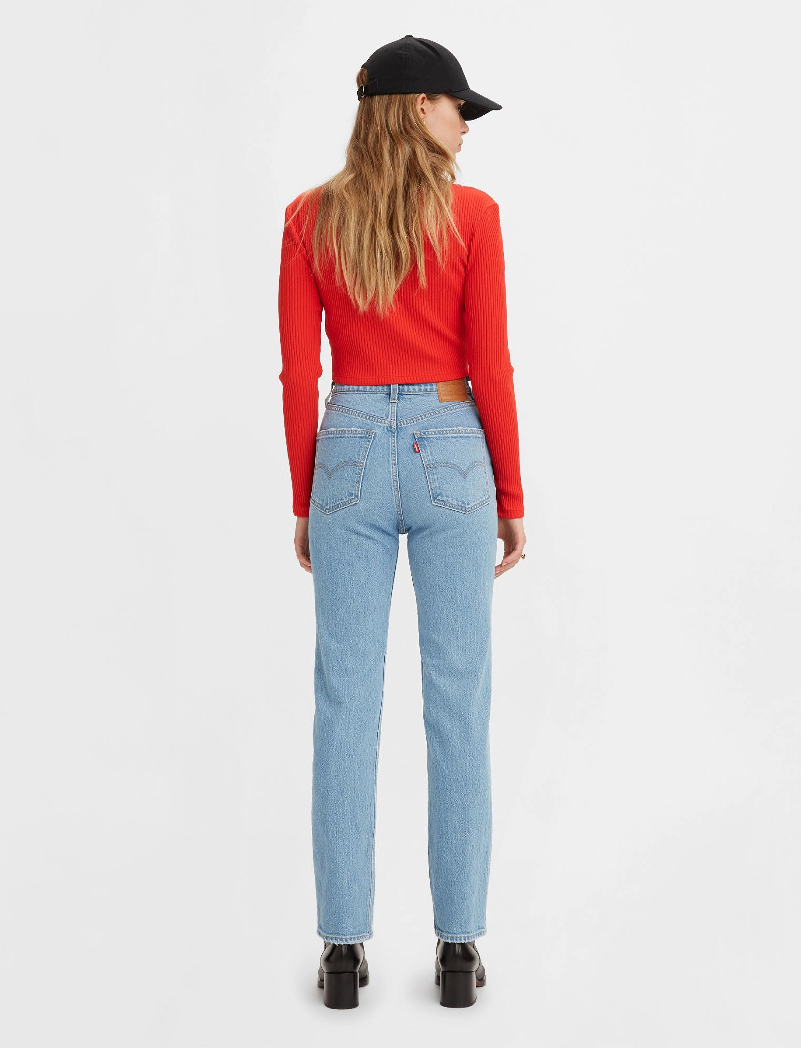 Levi's® - 70S HIGH SLIM STRAIGHT Z0639 M - med indigo - worn in - 4