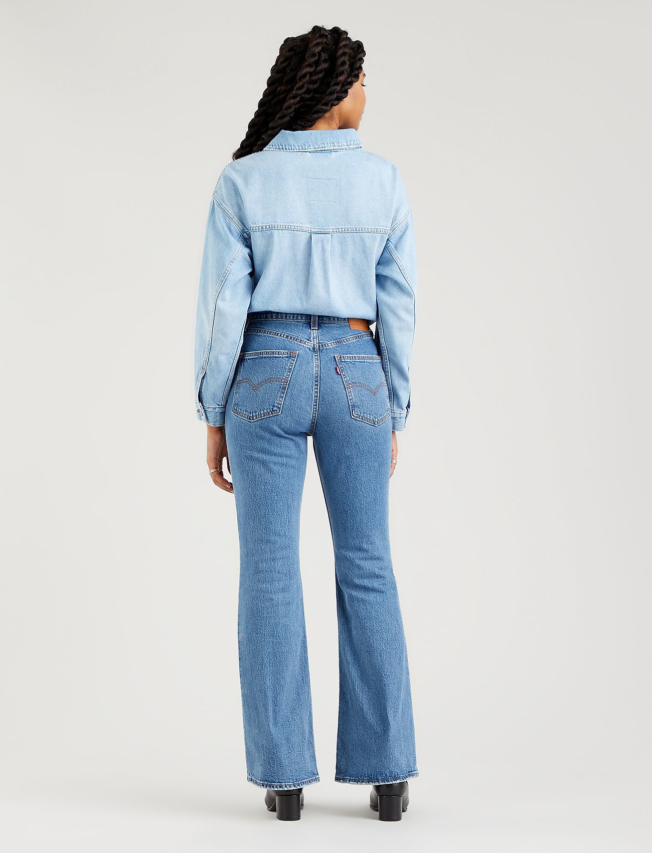 LEVI´S Women - 70S HIGH FLARE SONOMA WALKS - dark indigo - worn in - 3