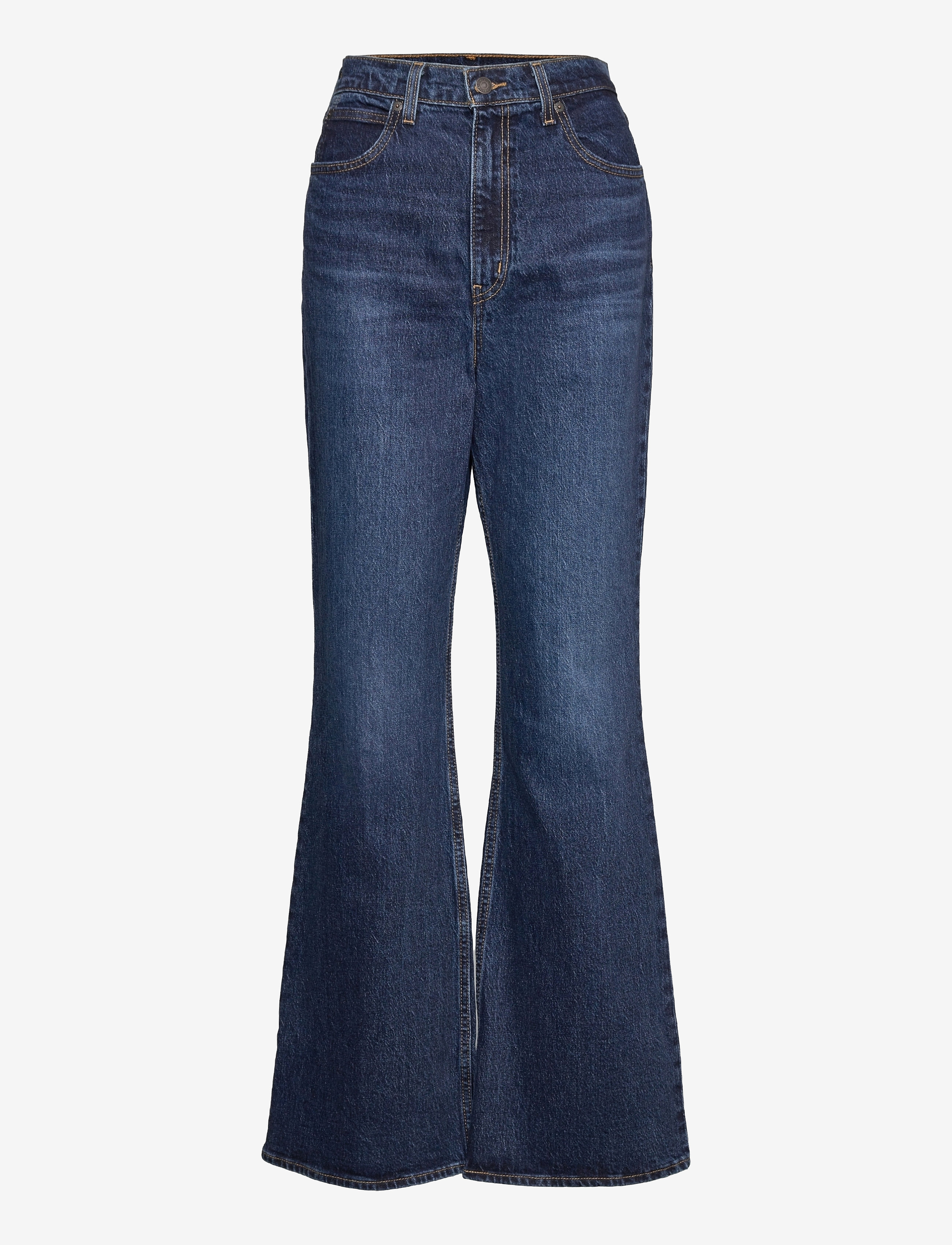 LEVI´S Women - 70S HIGH FLARE SONOMA TRAIN - med indigo - worn in - 1
