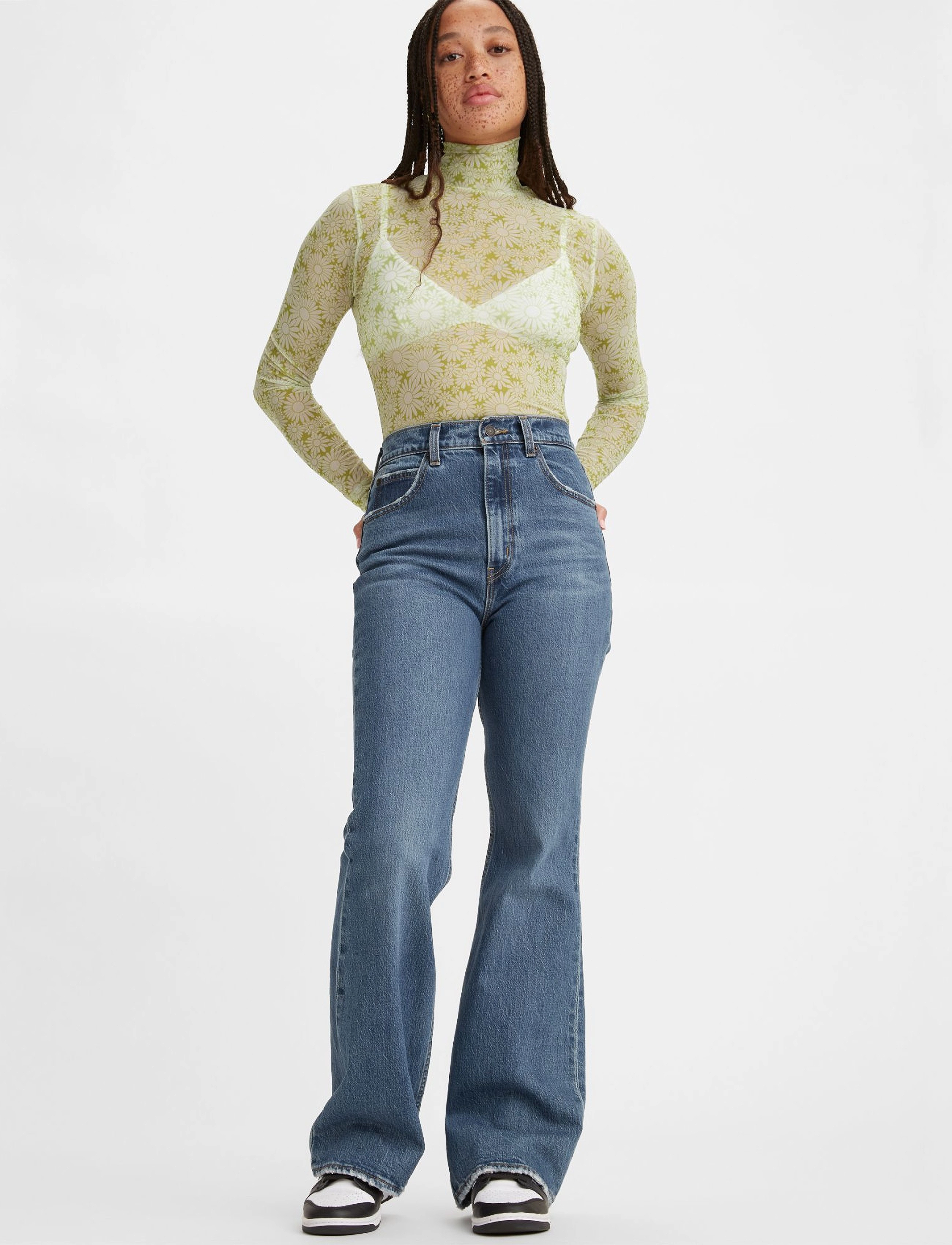 LEVI´S Women - 70S HIGH FLARE SONOMA STEP - dark indigo - worn in - 2