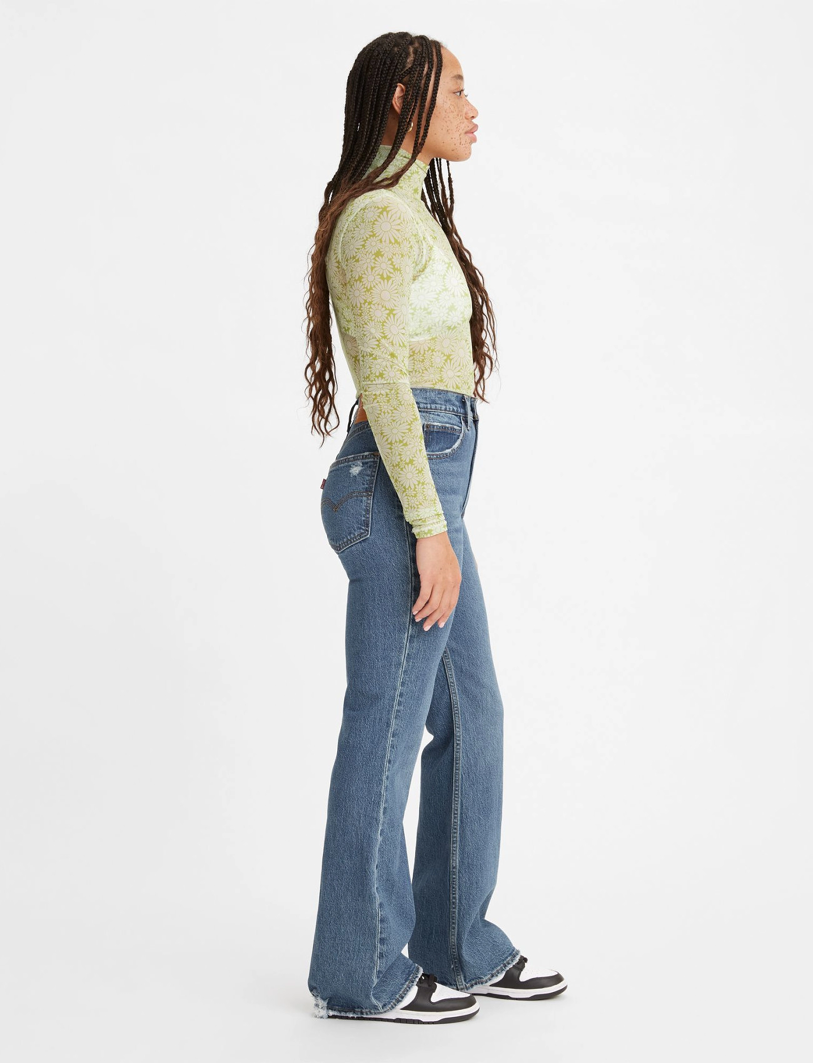 LEVI´S Women - 70S HIGH FLARE SONOMA STEP - dark indigo - worn in - 5