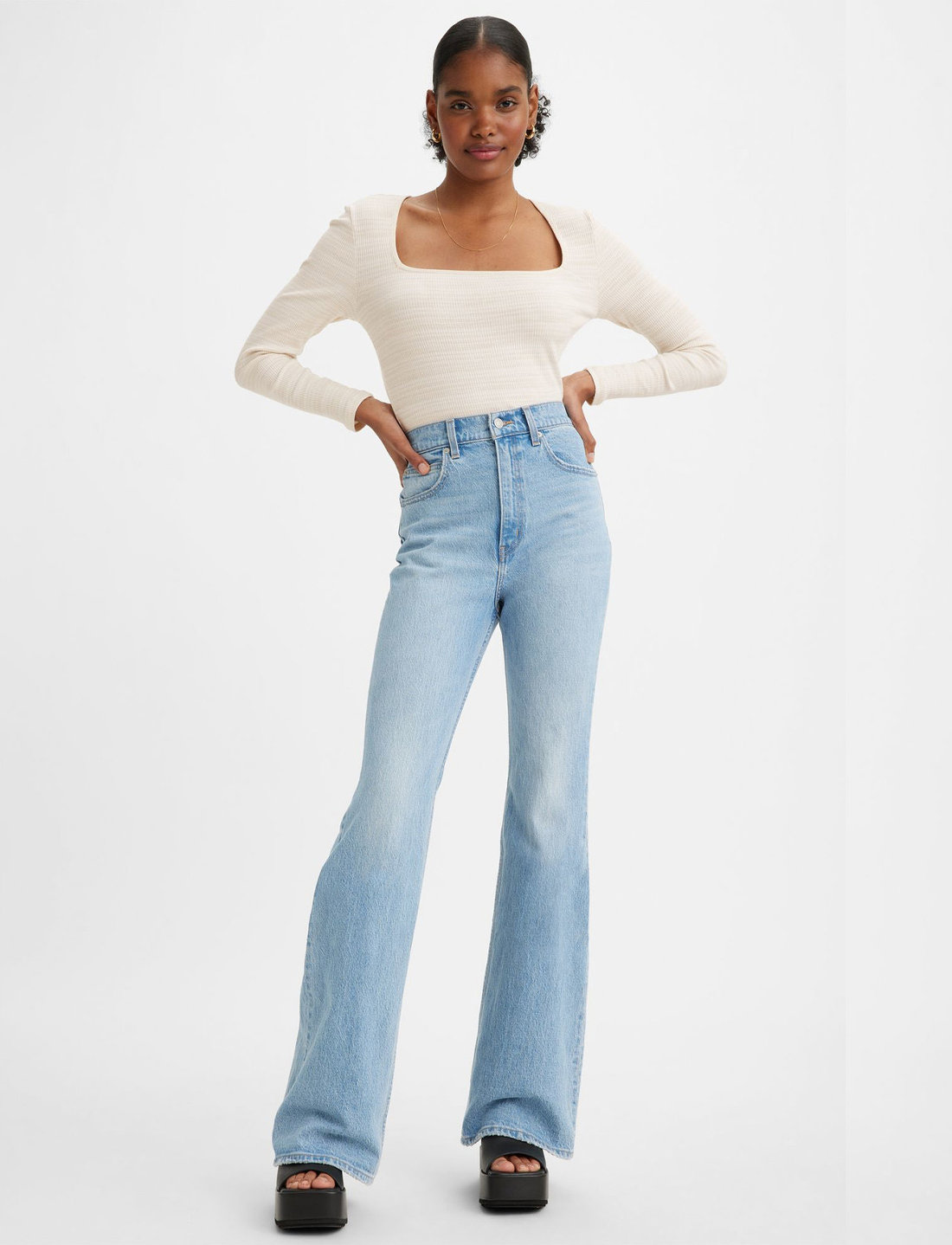 LEVI S Women 70s High Flare Put It Back Flared jeans Boozt