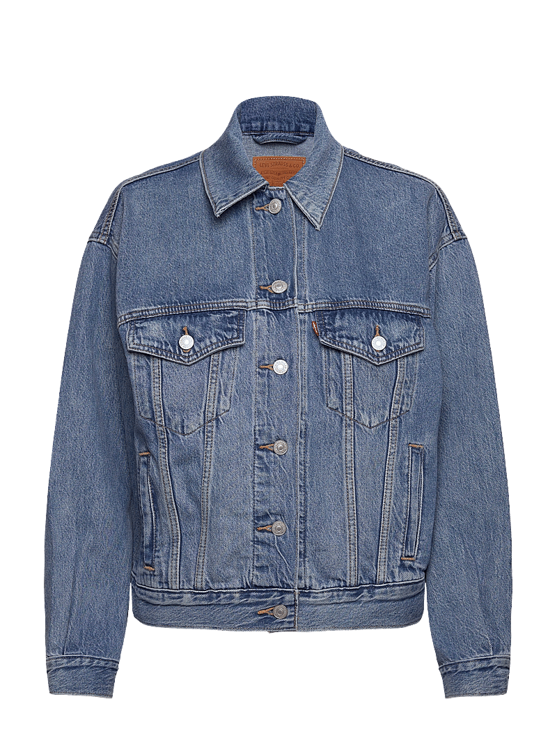 Levi's® - 90S TRUCKER SOFT AS BUTTER MID - kevadjoped - med indigo - worn in - 1
