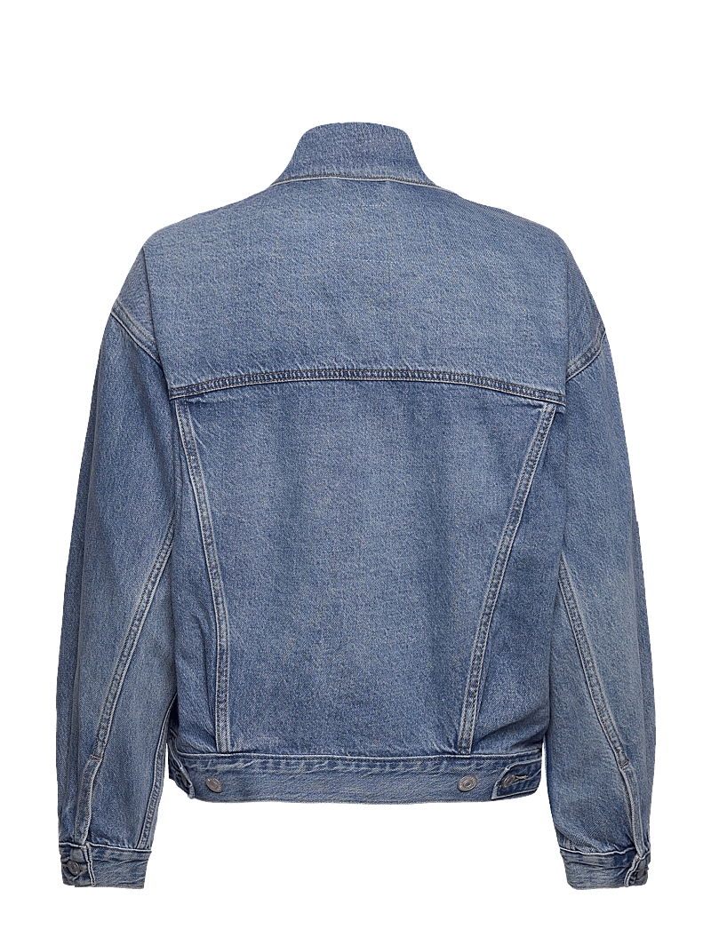 Levi's® - 90S TRUCKER SOFT AS BUTTER MID - kevadjoped - med indigo - worn in - 2