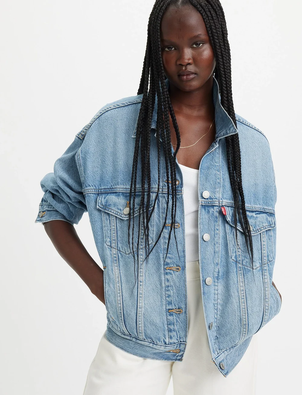LEVI S Women 90s Trucker Soft As Butter Mid 134.99 Buy Denim jackets from LEVI S Women online at Boozt . Fast delivery and easy returns