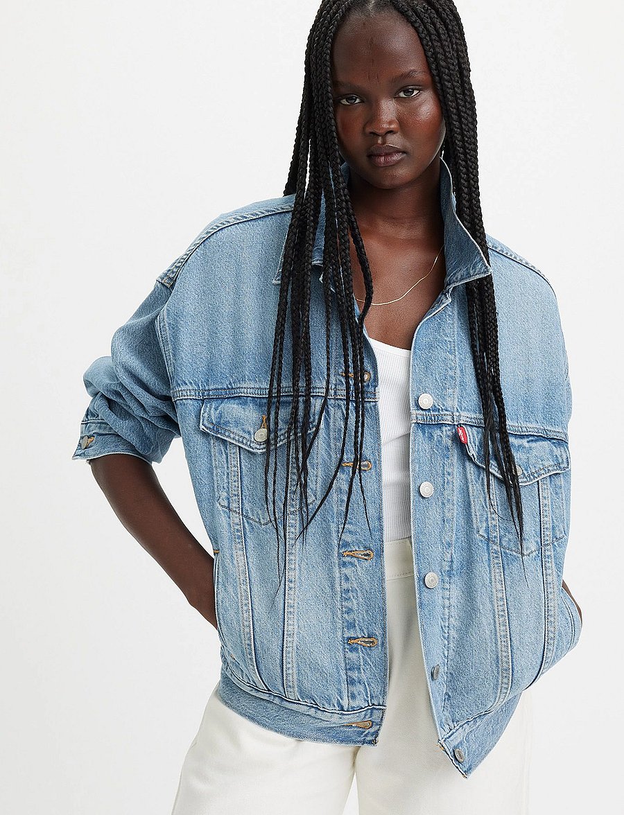 Levi's® - 90S TRUCKER SOFT AS BUTTER MID - kurtki dżinsowe - med indigo - worn in - 0