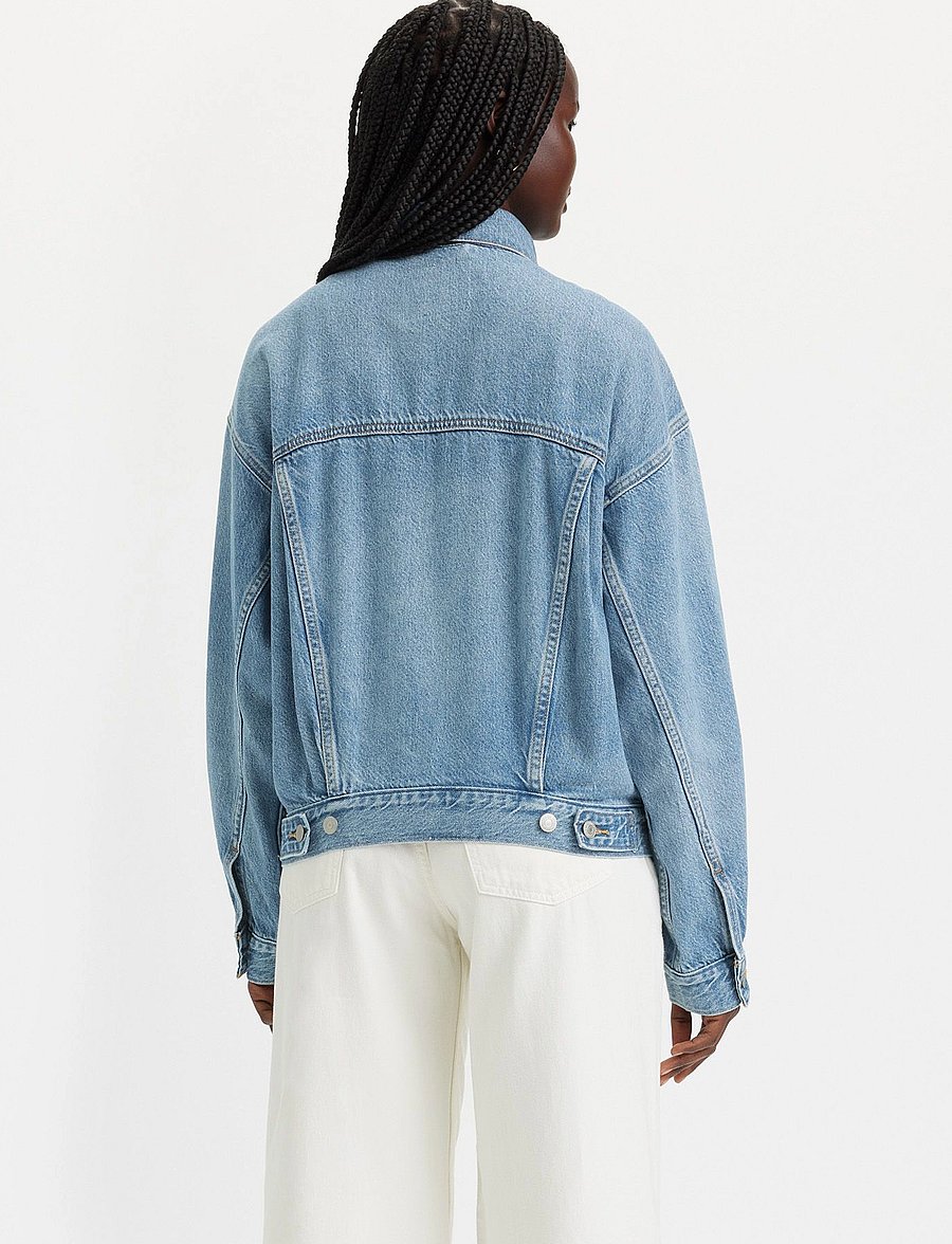 Levi's® - 90S TRUCKER SOFT AS BUTTER MID - kurtki dżinsowe - med indigo - worn in - 4