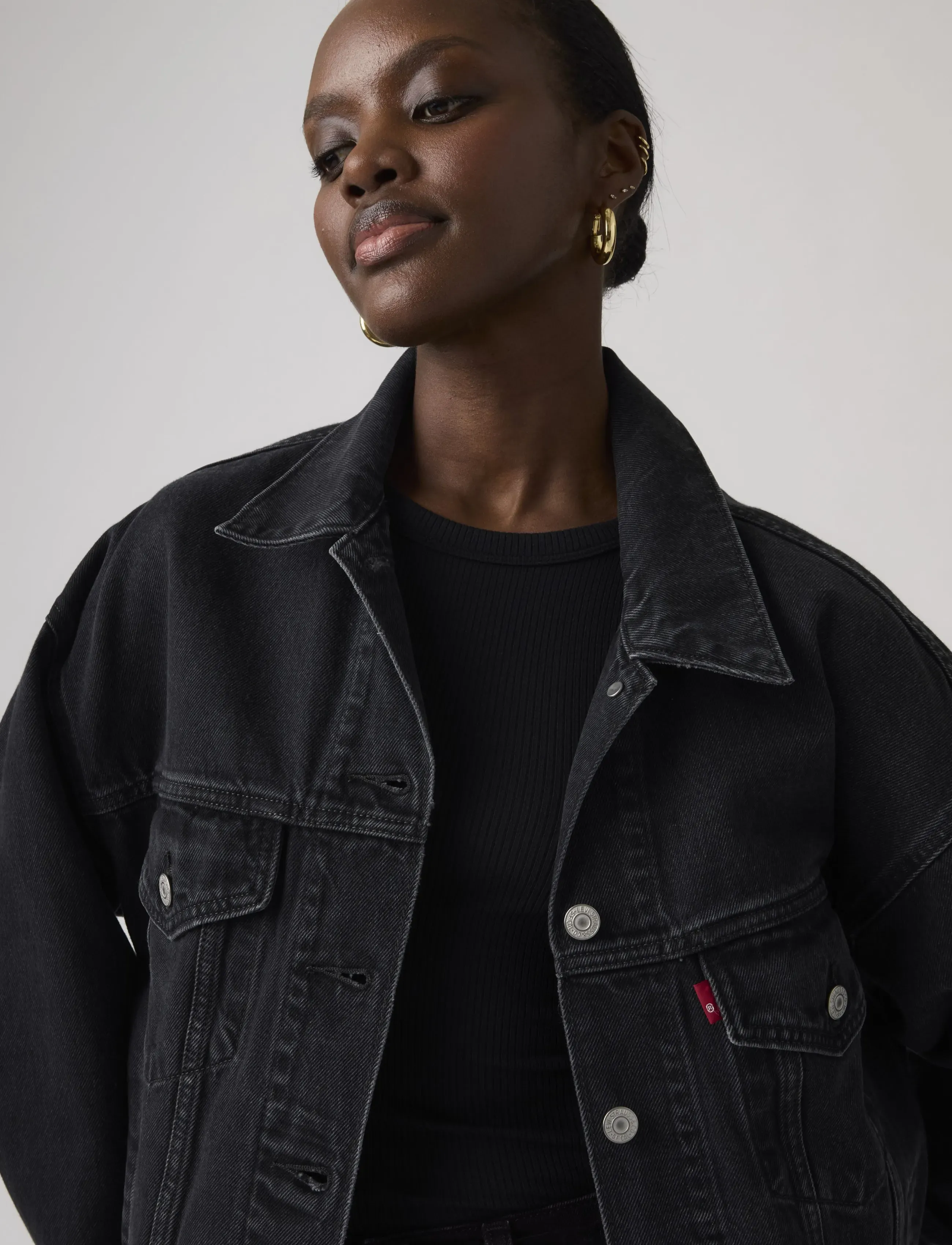 Levi's® - 90S TRUCKER ROAD LESS TRAVELED - blacks - 4