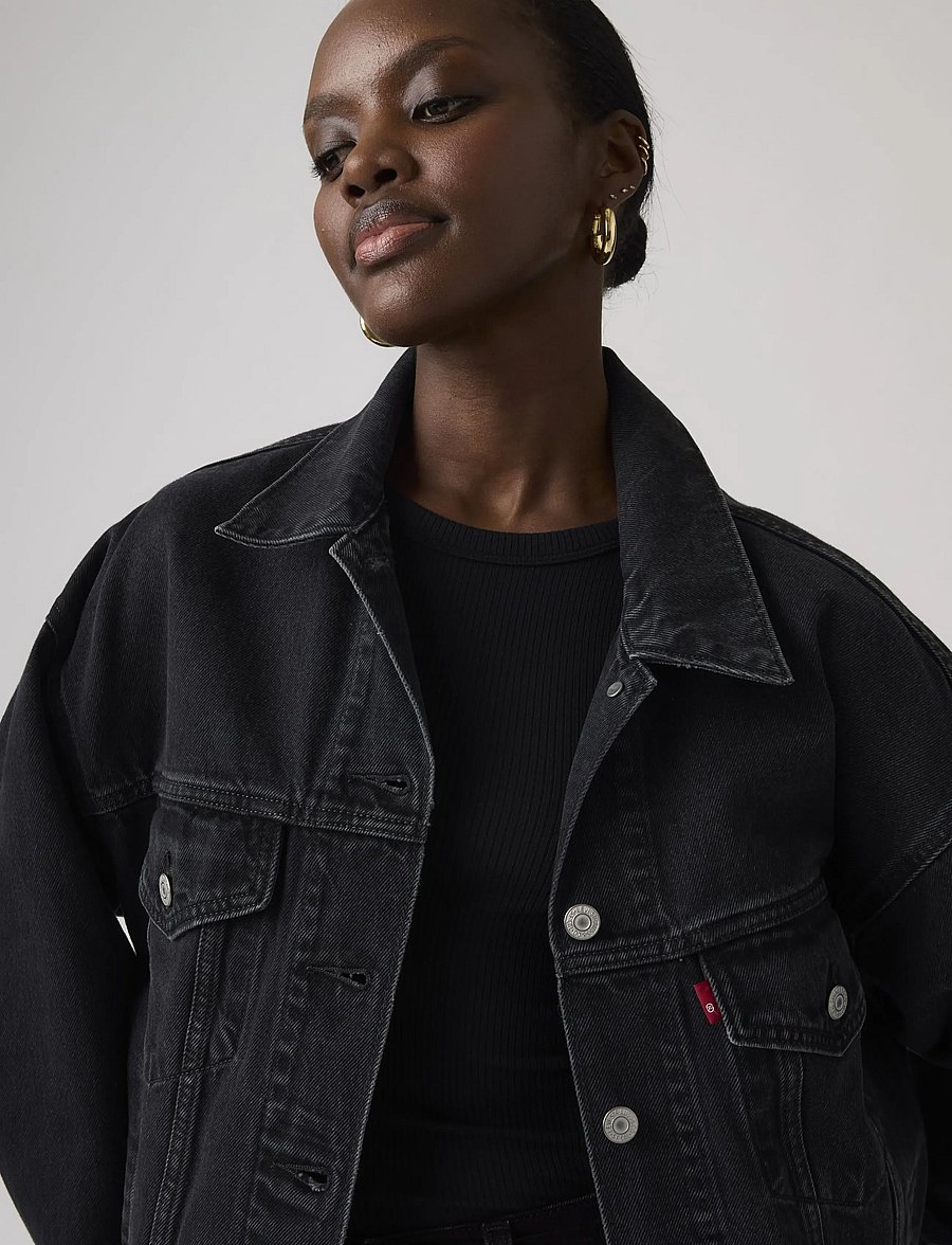 Levi's® - 90S TRUCKER ROAD LESS TRAVELED - lentejassen - blacks - 4