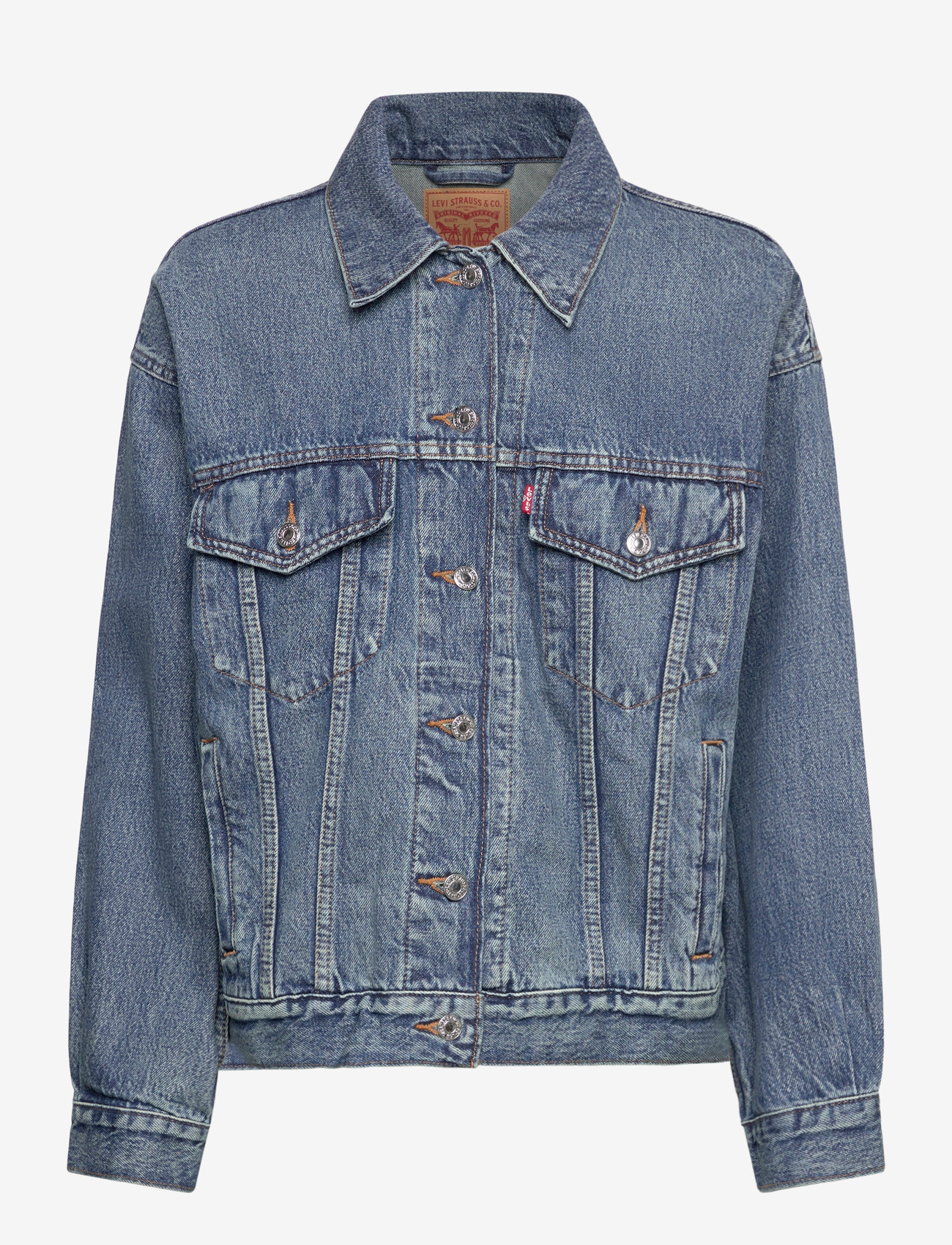 Levi's® - 90S TRUCKER TURNING HEADS - jeansjacken - light indigo - worn in - 0