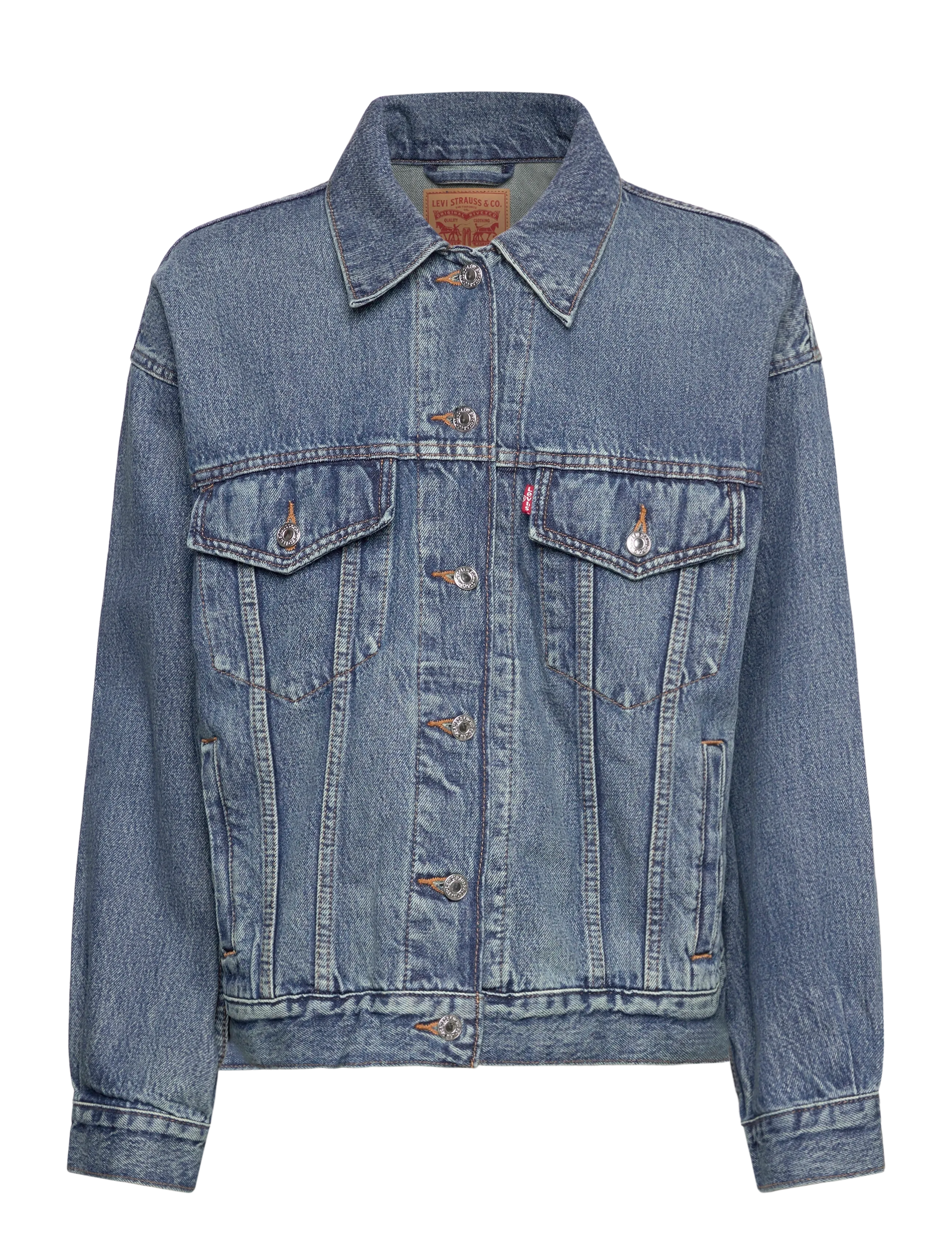 Levi's® 90S TRUCKER TURNING HEADS - Riided - LIGHT INDIGO - WORN IN / blue