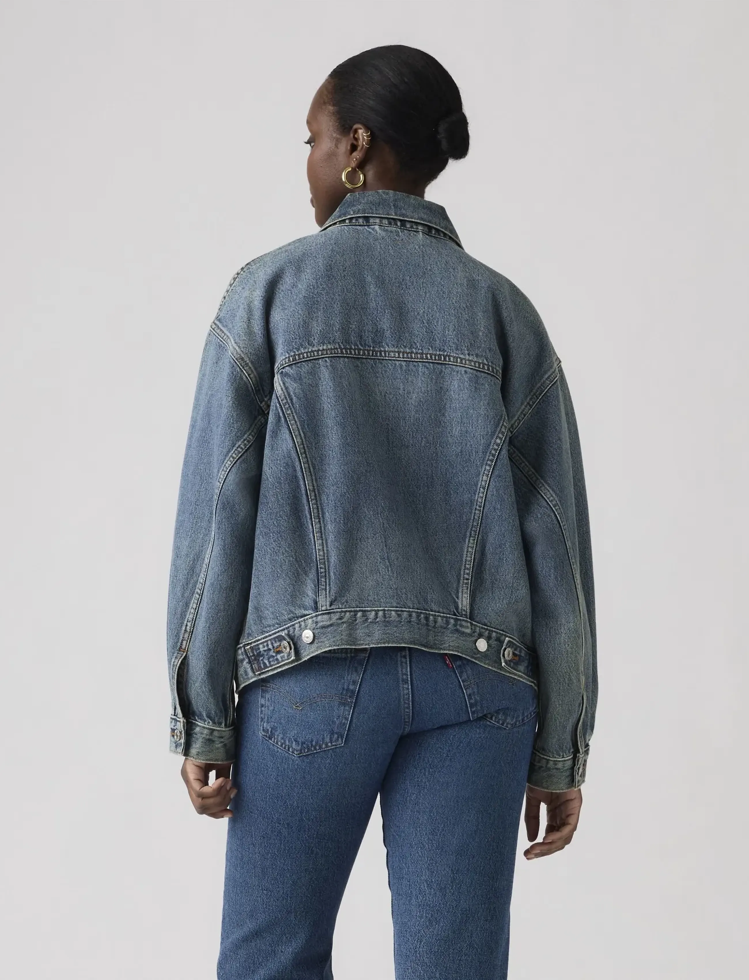 Levi's® - 90S TRUCKER TURNING HEADS - light indigo - worn in - 4