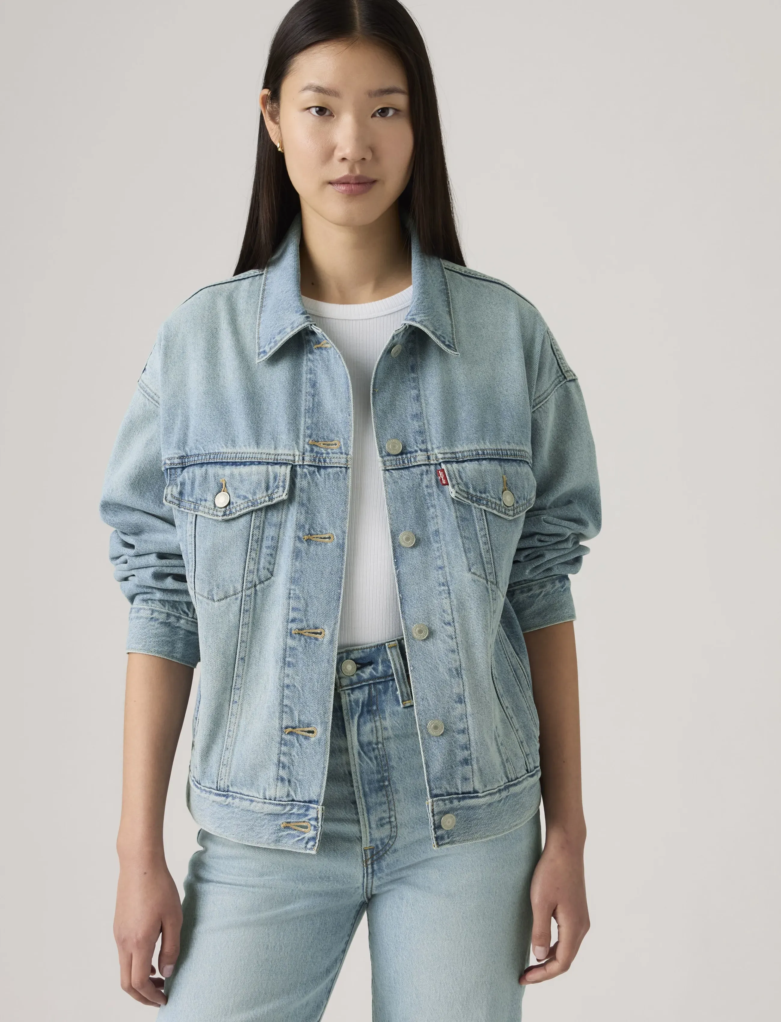 Levi's® - 90S TRUCKER SHE KNEW - forårsjakker - light indigo - worn in - 5