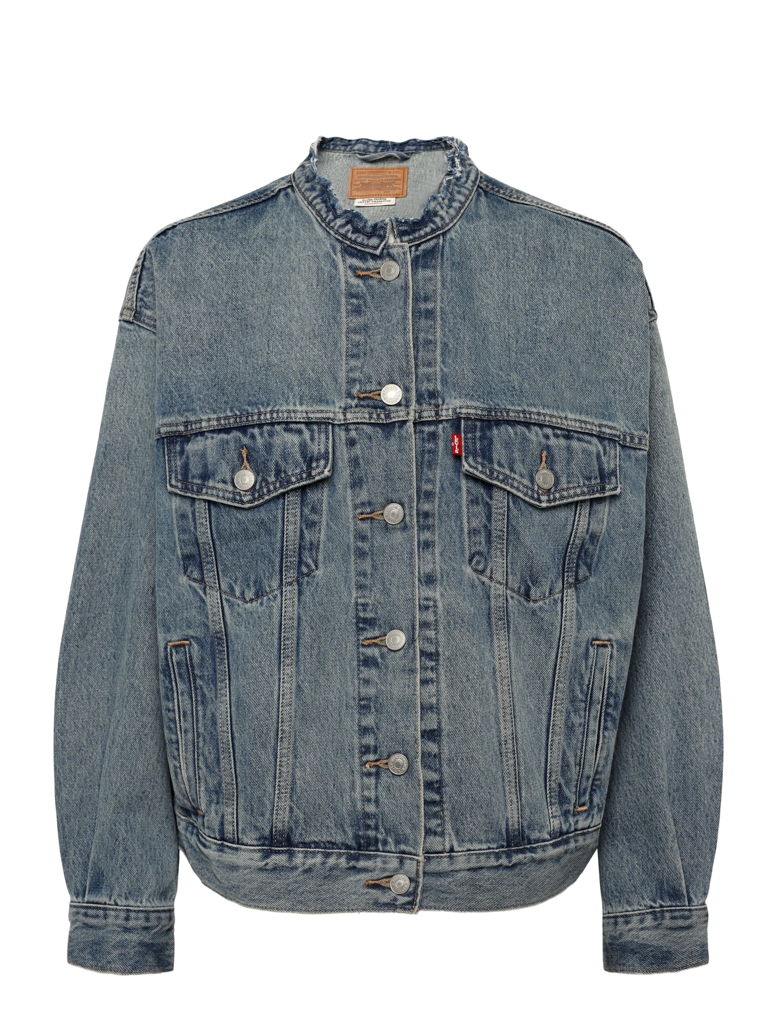 Levi's® 90S TRUCKER CRAFT OF LOVE TRUC - Jacken & Mäntel - MED INDIGO - WORN IN / blue