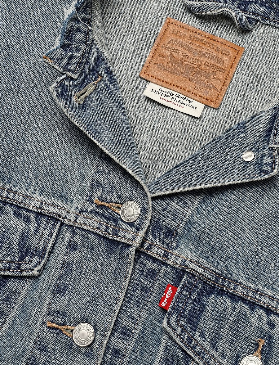 Levi's® - 90S TRUCKER CRAFT OF LOVE TRUC - spring jackets - med indigo - worn in - 2