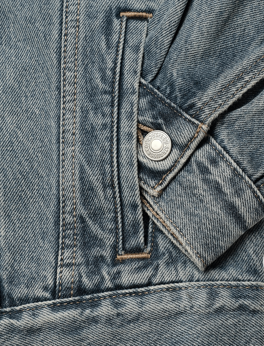 Levi's® - 90S TRUCKER CRAFT OF LOVE TRUC - spring jackets - med indigo - worn in - 3