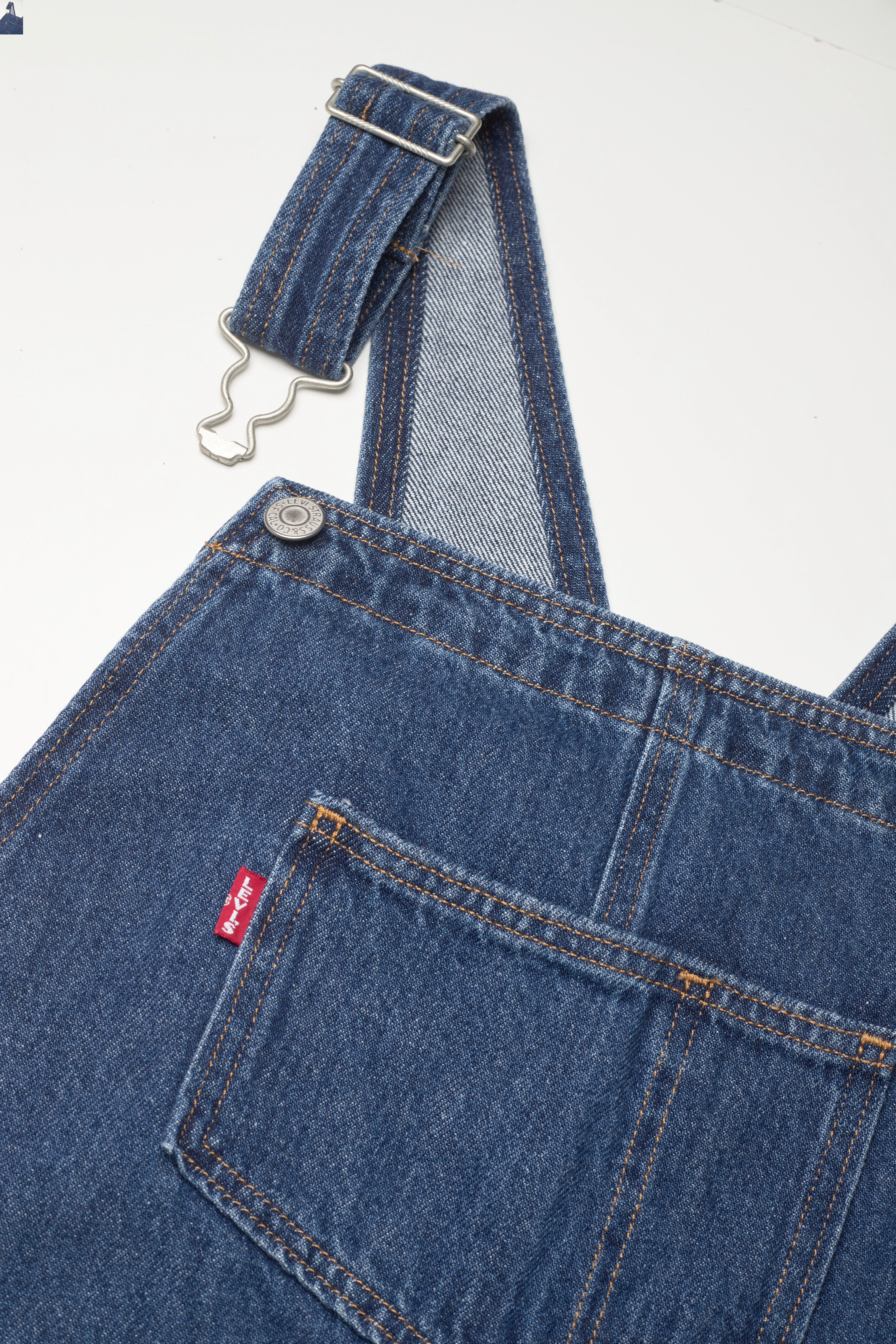 LEVI´S Women - HENDRIX DENIM JUMPER SHOW OFF - dark indigo - worn in - 4