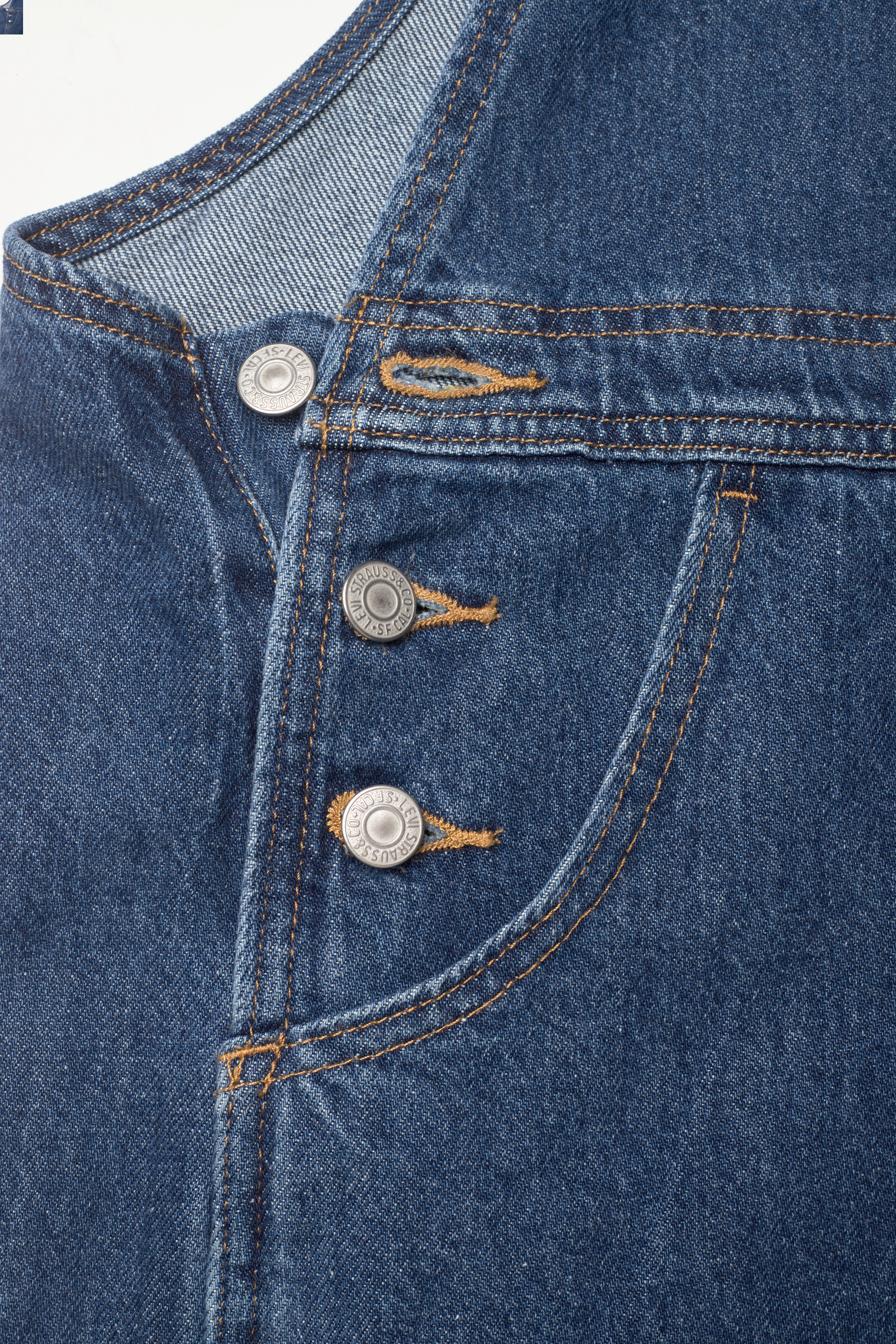 LEVI´S Women - HENDRIX DENIM JUMPER SHOW OFF - dark indigo - worn in - 5