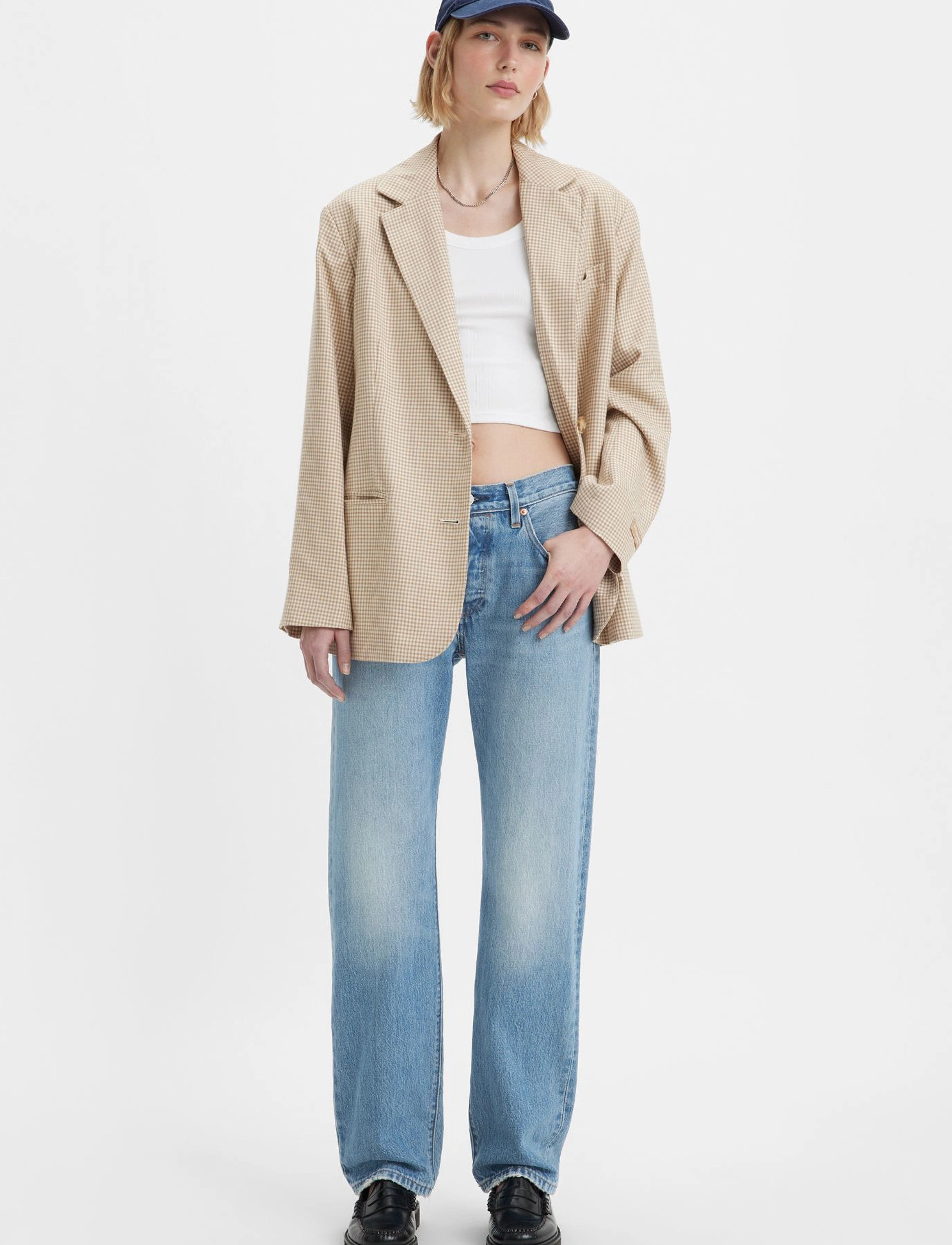 Levi's® - 501 90S SHAPE SHIFTER - med indigo - worn in - 3