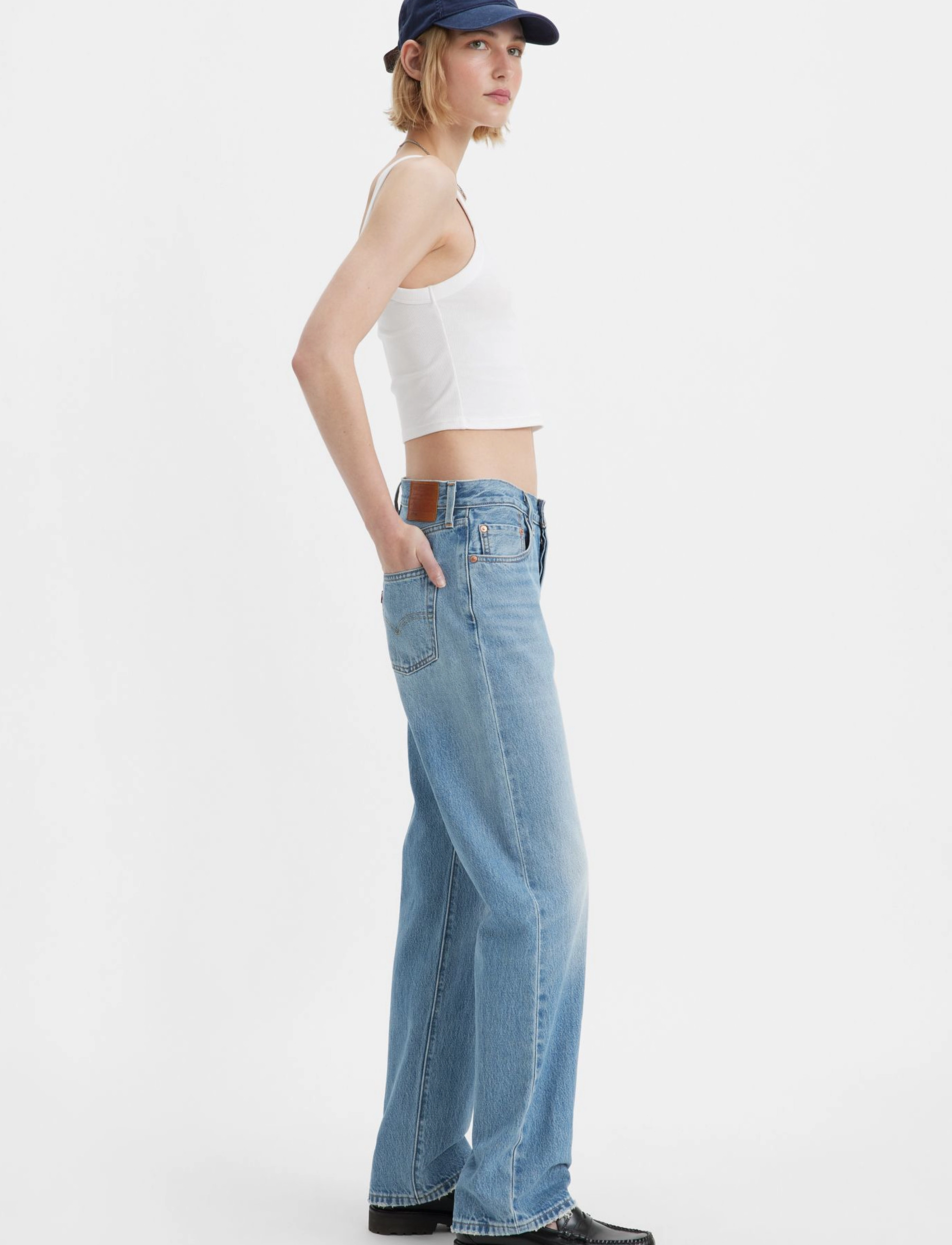 Levi's® - 501 90S SHAPE SHIFTER - med indigo - worn in - 5