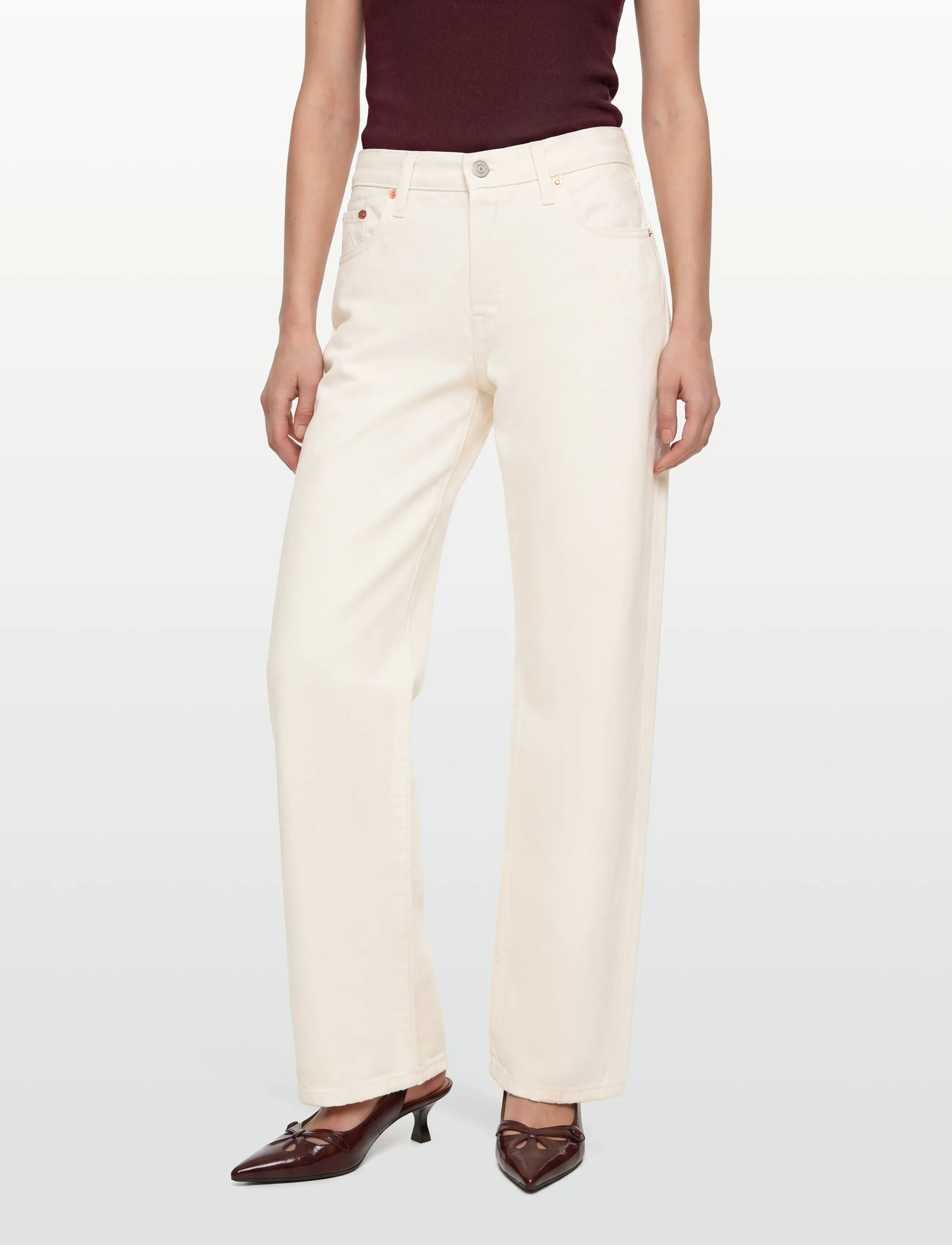 Levi's® - 501 90S ECRU BOOPER NO DAMAGE - straight jeans - whites - 3