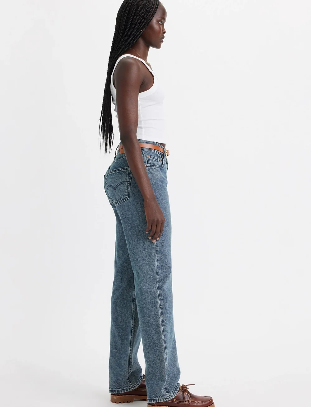 Levi's high rise wide leg jeans deals