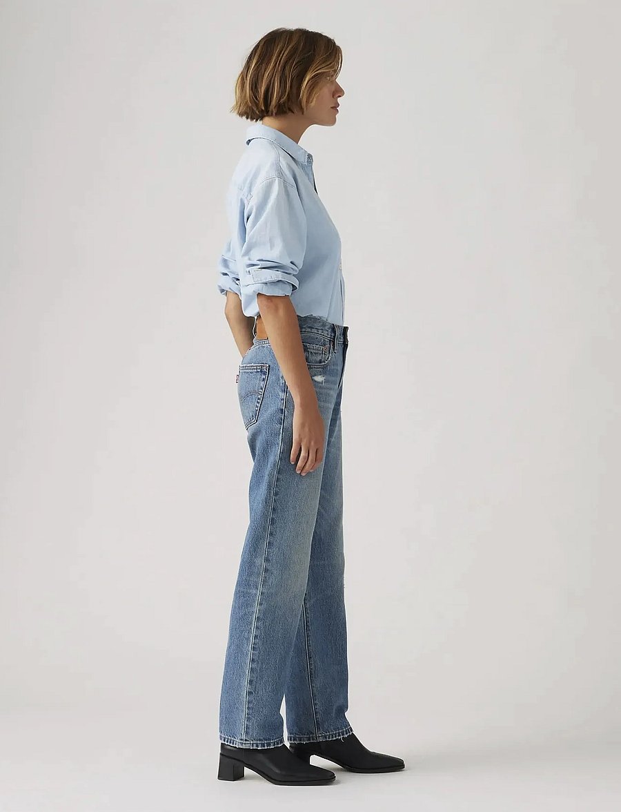Levi's® - 501 90S VERIFIED VINTAGE - mom jeans - med indigo - worn in - 3