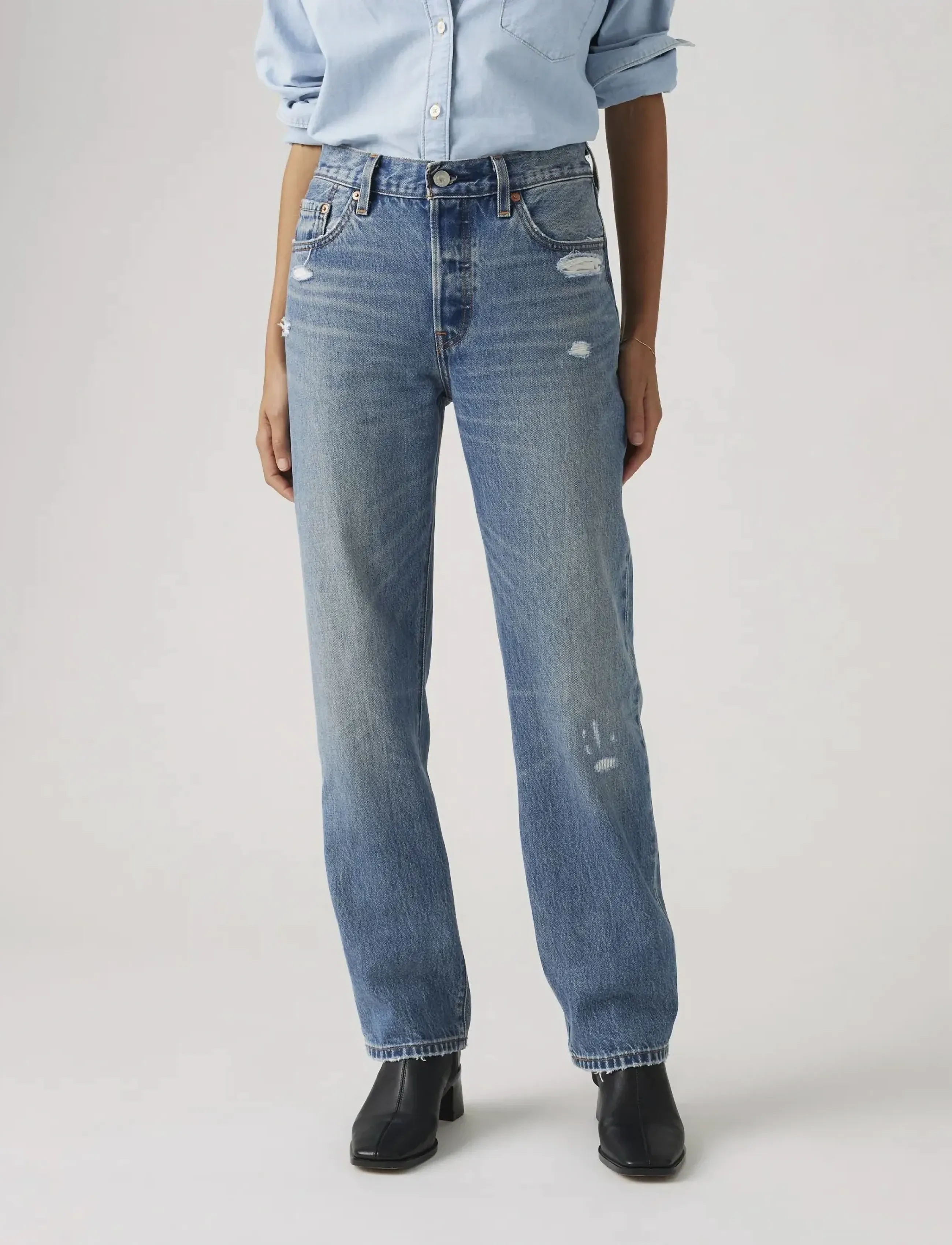 LEVIS ® 501 90S Verified Vintage raka jeans dam – bild 4
