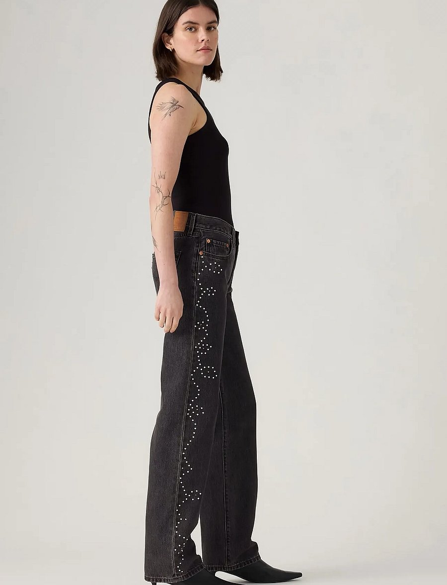 Levi's® - 501 90S BEJEWELED - jeans droites - blacks - 3